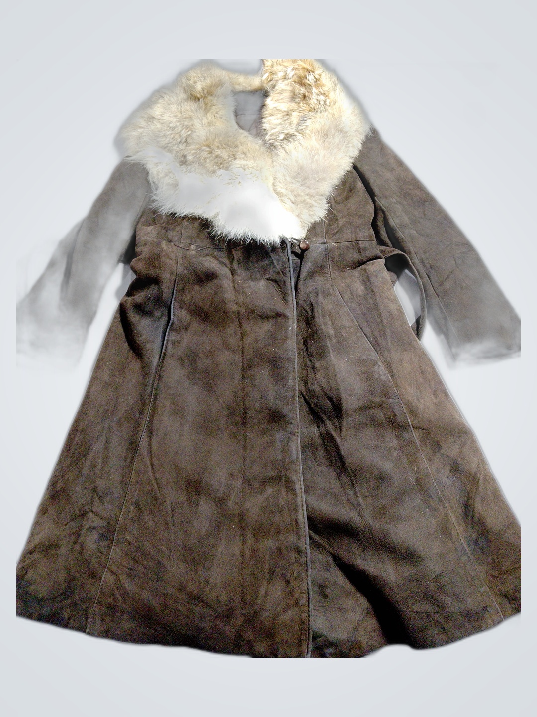 Brown Fur-Lined Coat