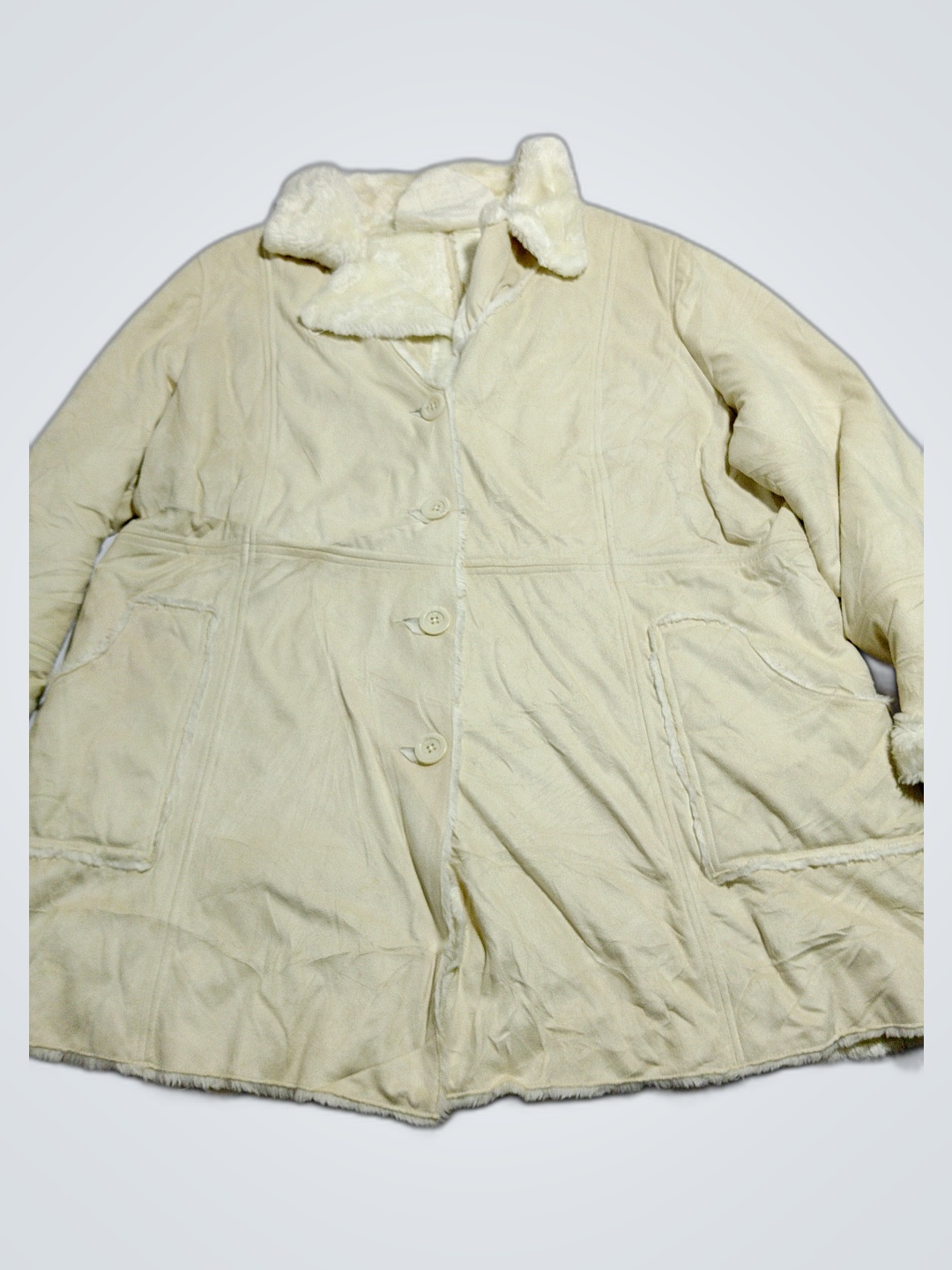 Faded Glory Women's Cream Colored Coat