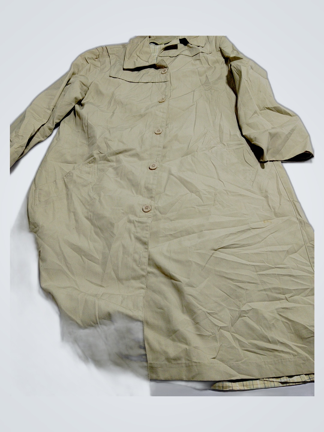 Vestido Camisa Beige