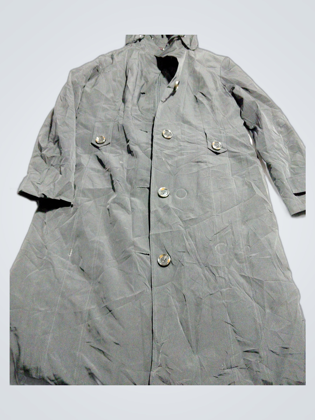 London FC Gray Trench Coat