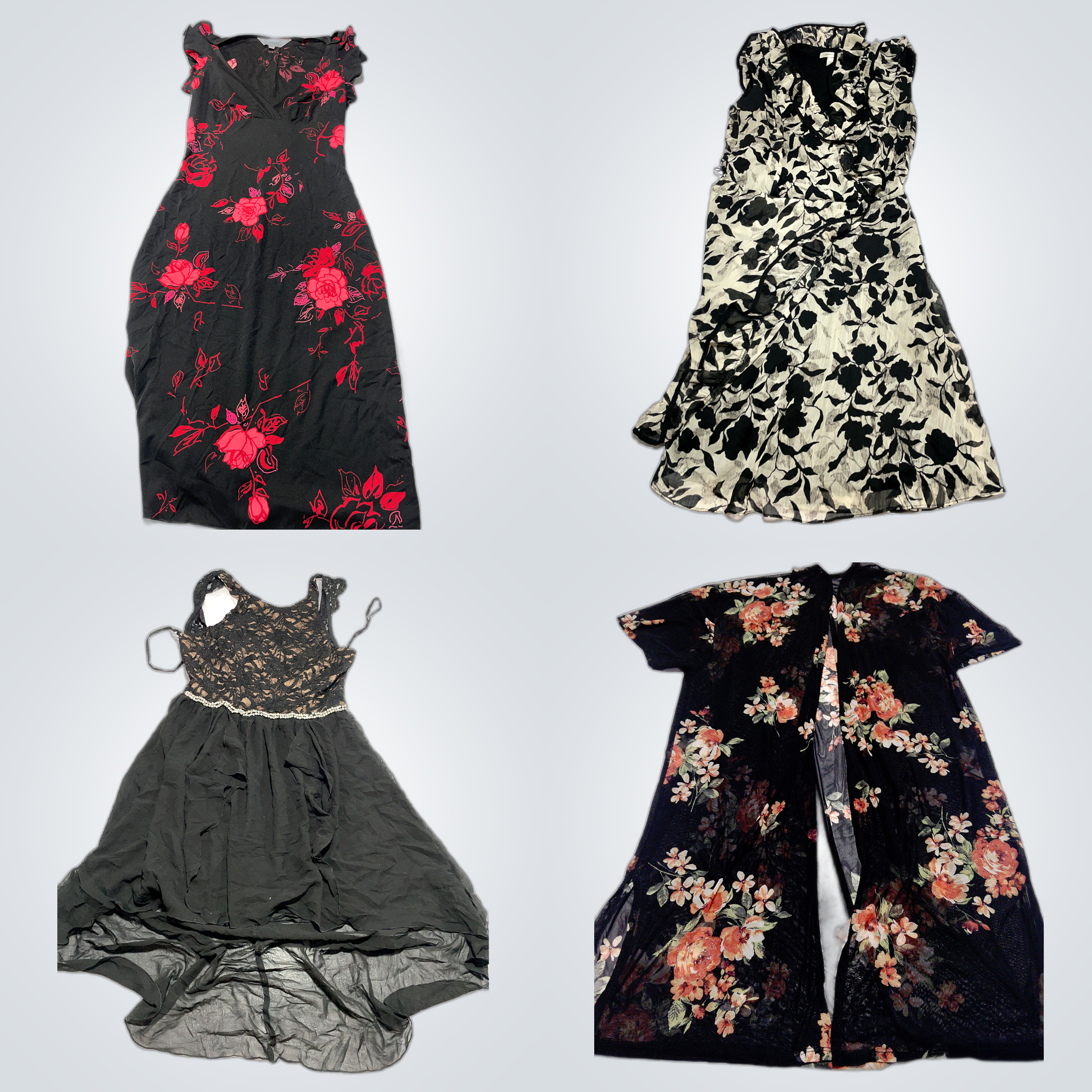 Designer Dress Bundle - 10 Pc Mix of Mini, Midi & ..