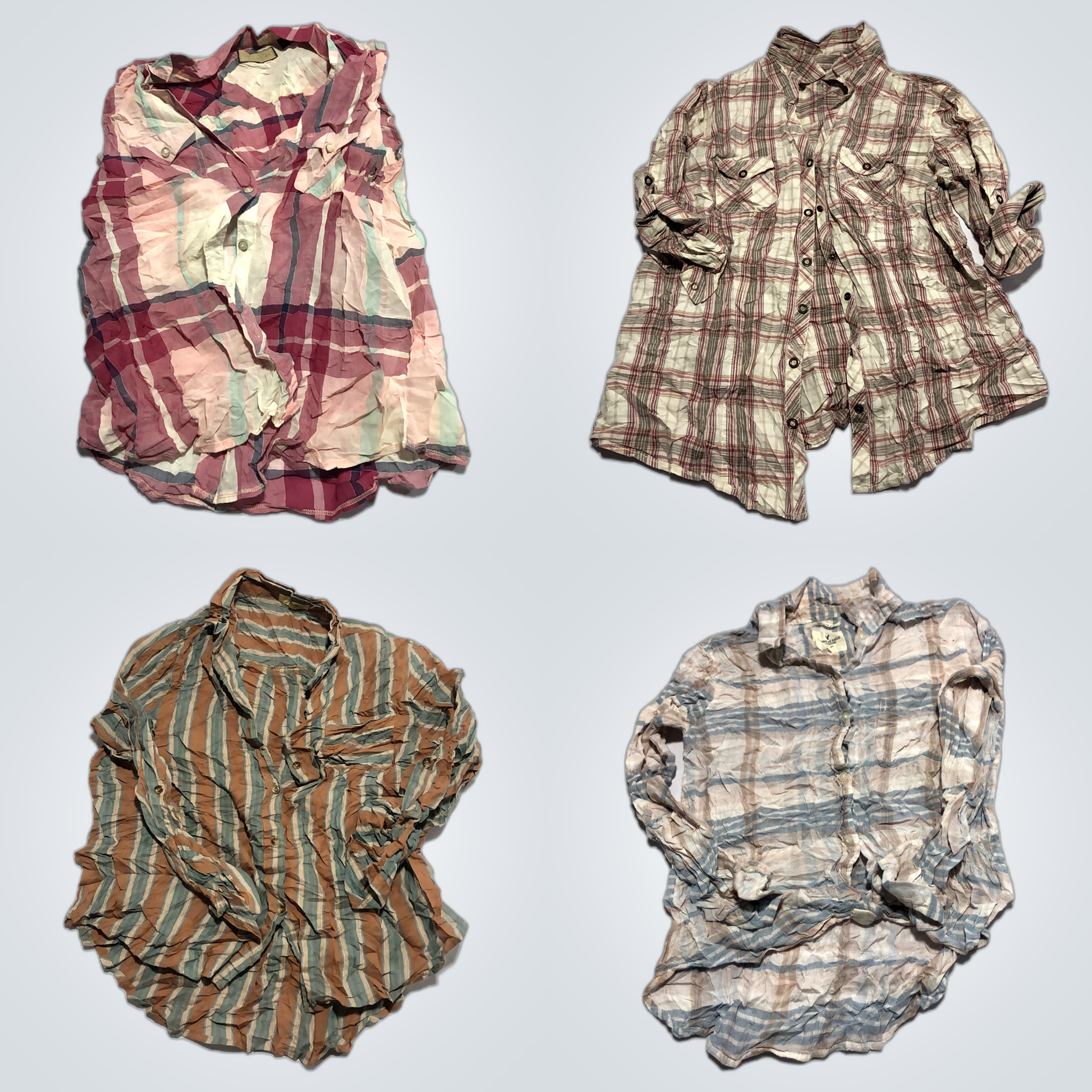 Pacote de Camisas Xadrez e Listradas - L.L.Bean, A..