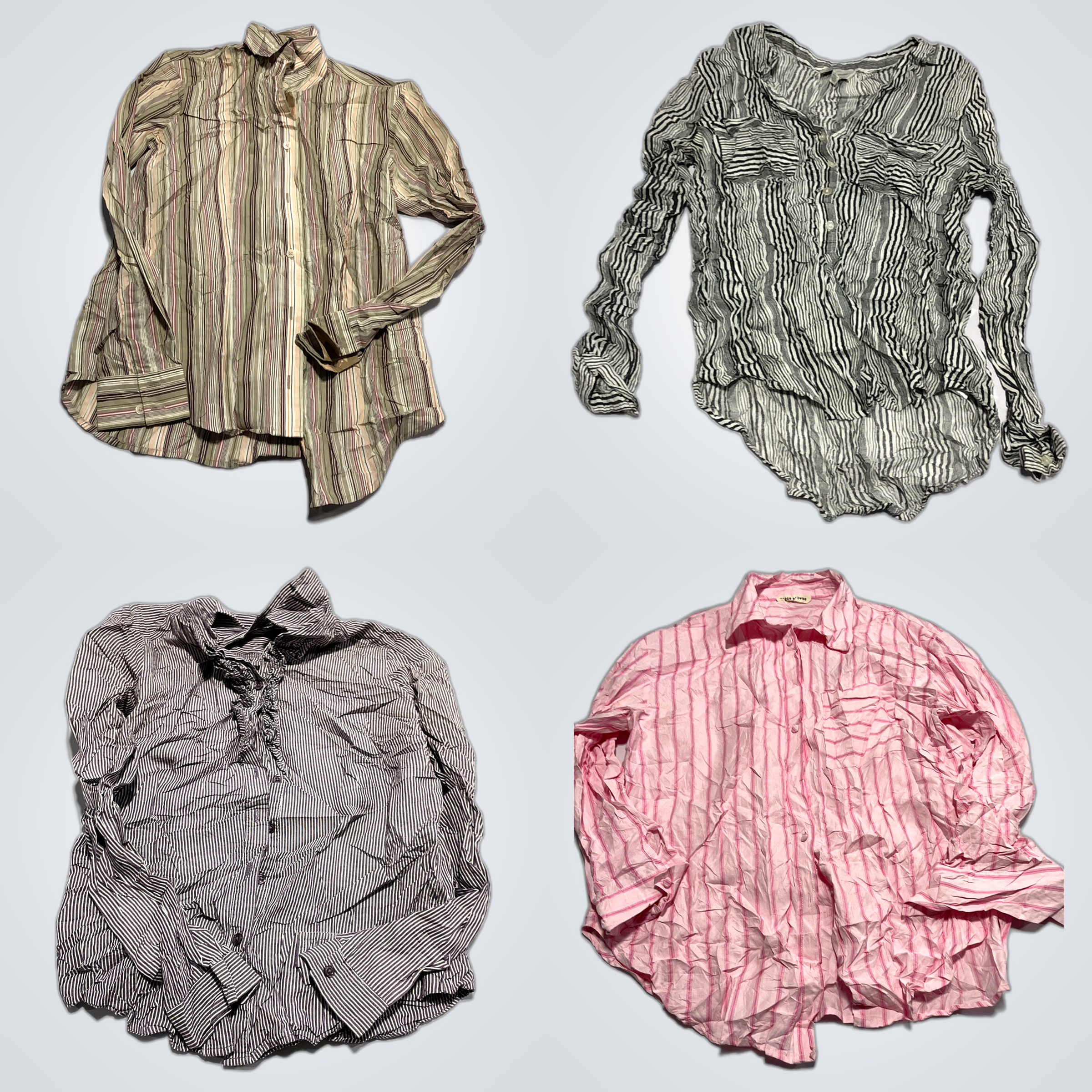 Van Heusen, Lucky Brand & More Striped Shirts Bund..