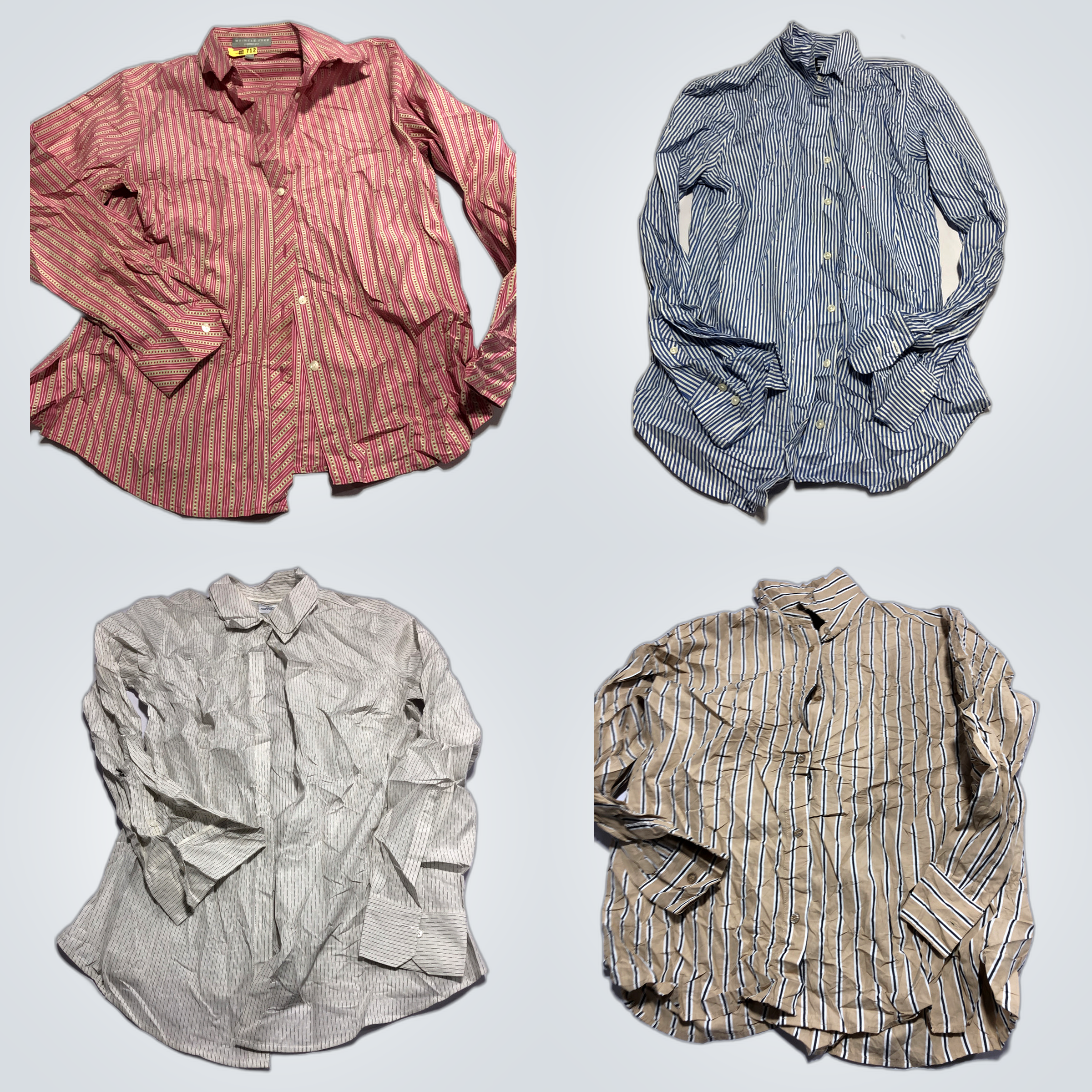 Designer Striped Shirts Bundle: J.Crew, Brooks Bro..