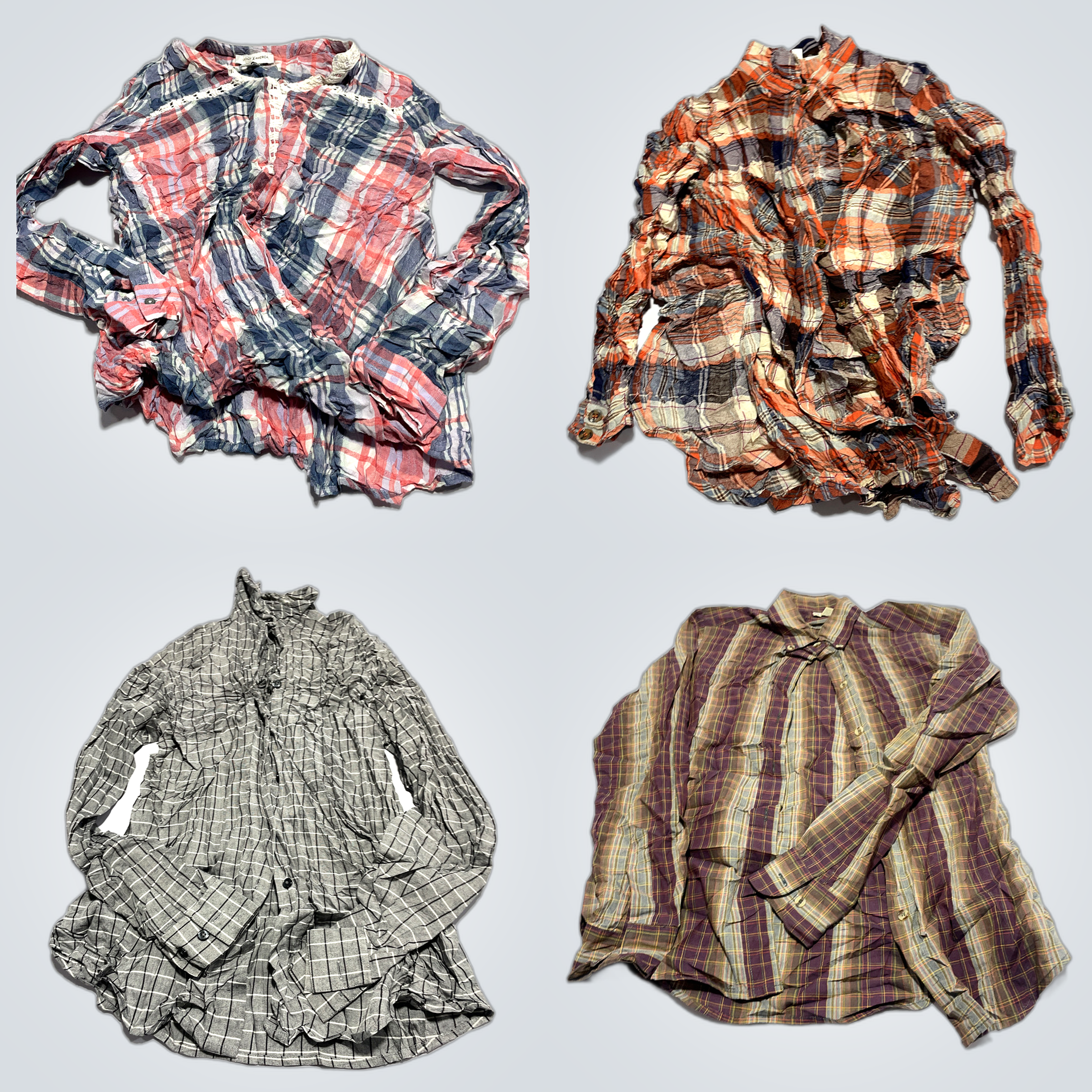 Pacote de Flanela xadrez: Vintage America, entro, ..