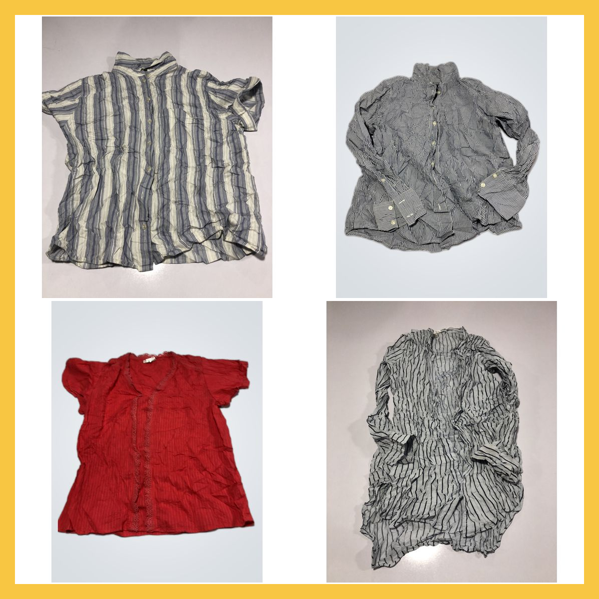 Stripy Blouse Bundle Lush Maurices LOFT Banana Rep..
