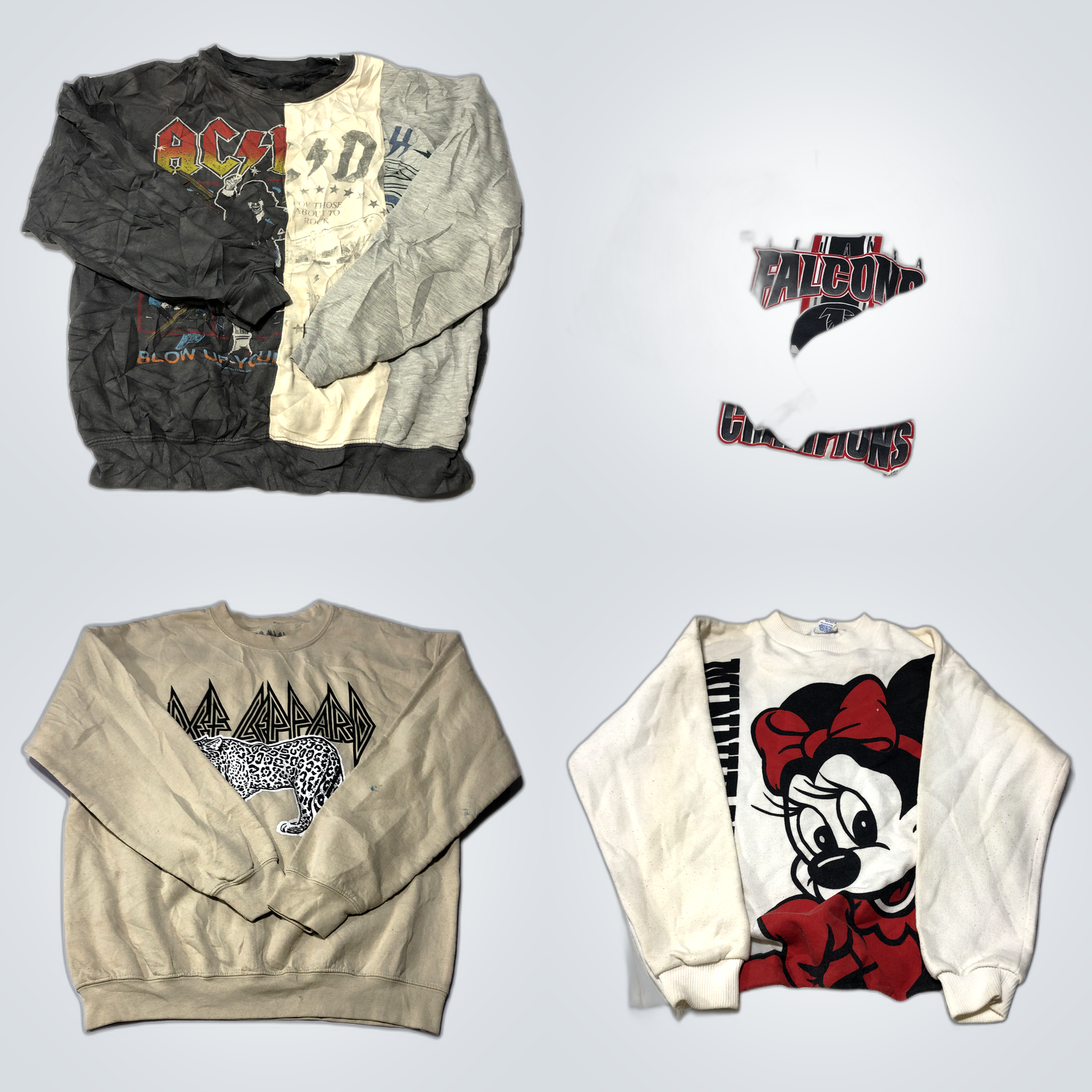 ビンテージスウェットシャツバンドル - Disney, Ariana Grande, AC/DC &..