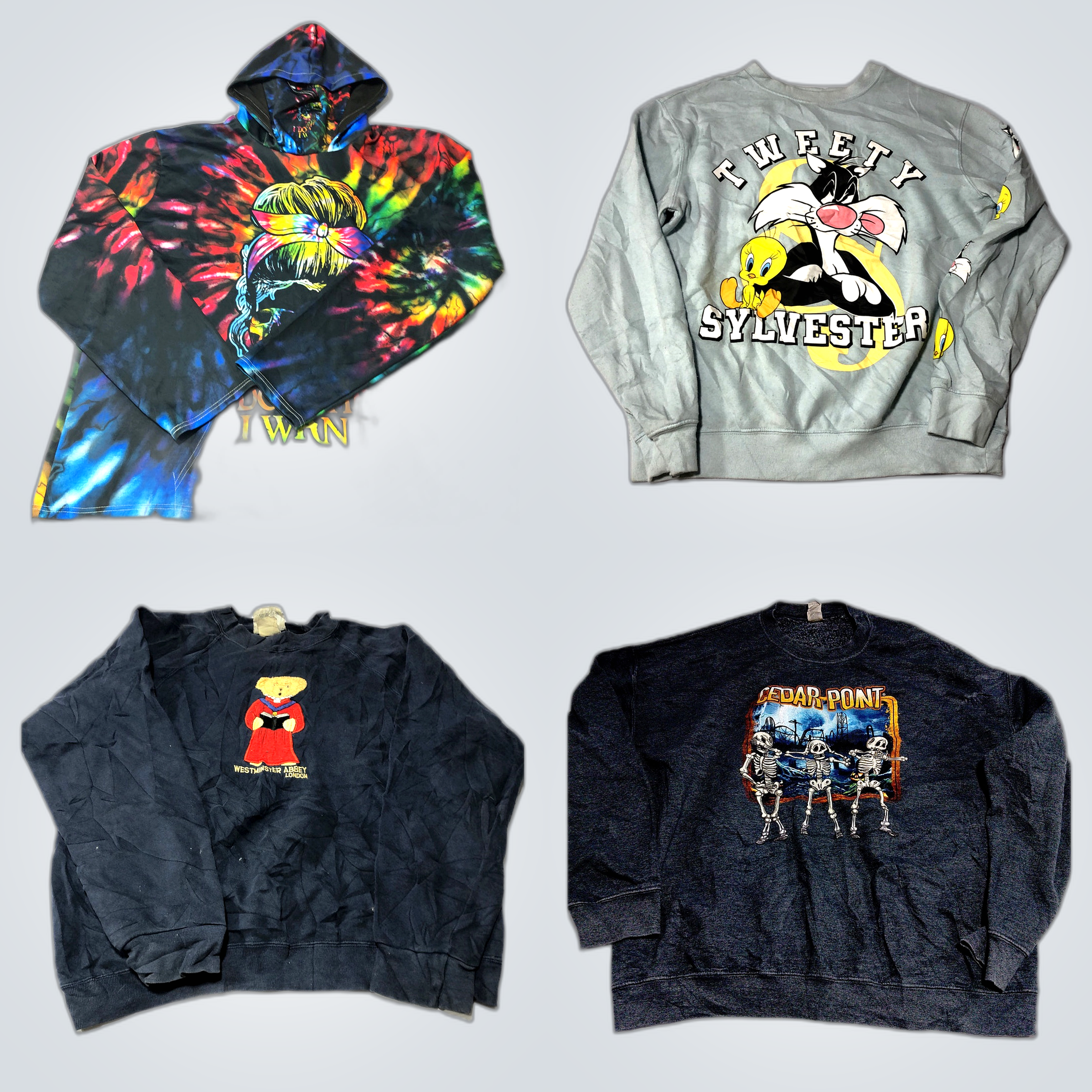 Disney, Anime & Music Graphic Sweatshirt Bundle Ho..