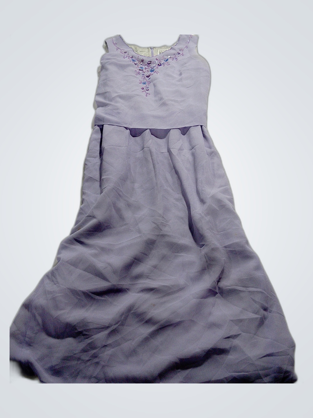 Lavendel Verzierte Kleid