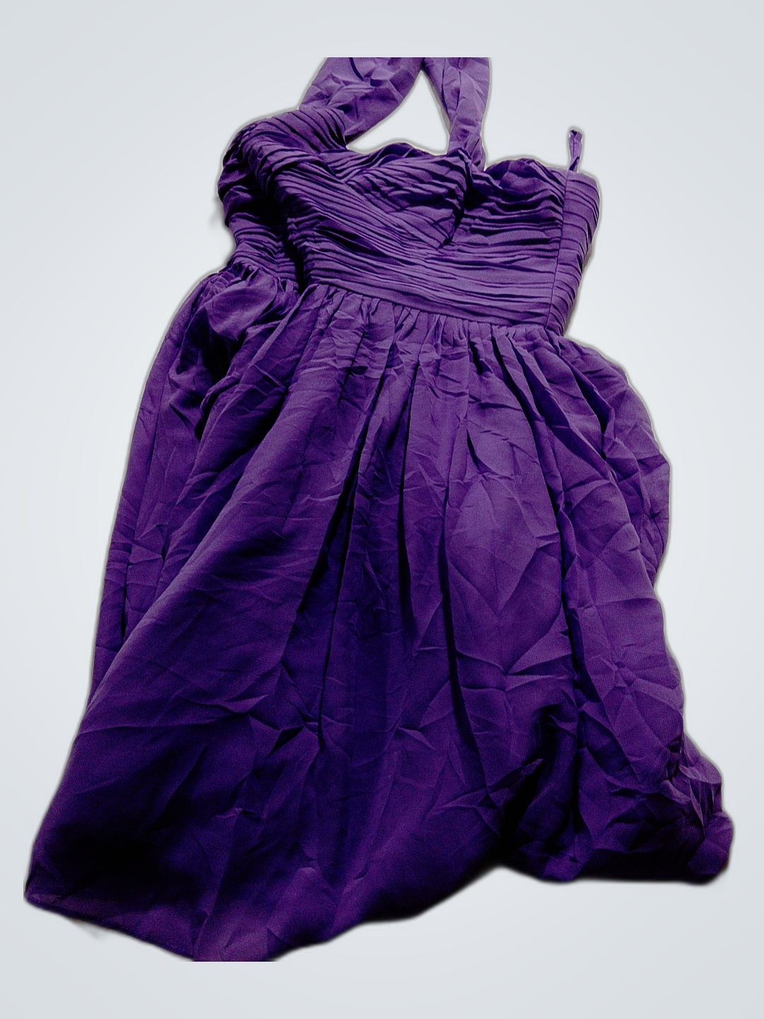 Vestido Ruchado Roxo