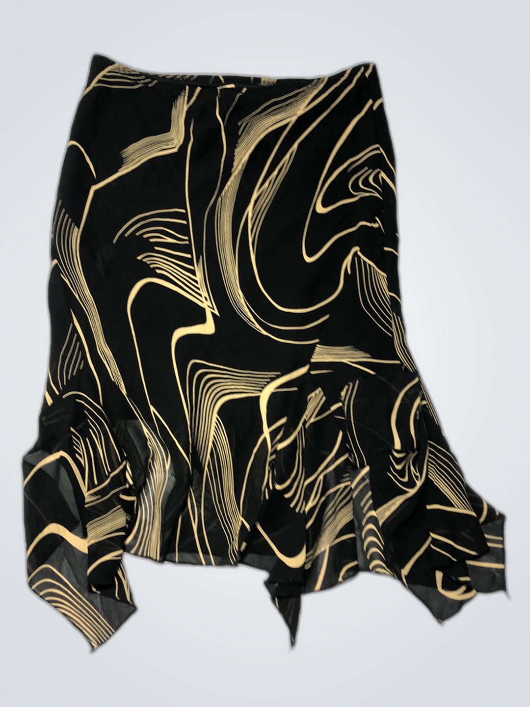 Jupe à motifs noir et or