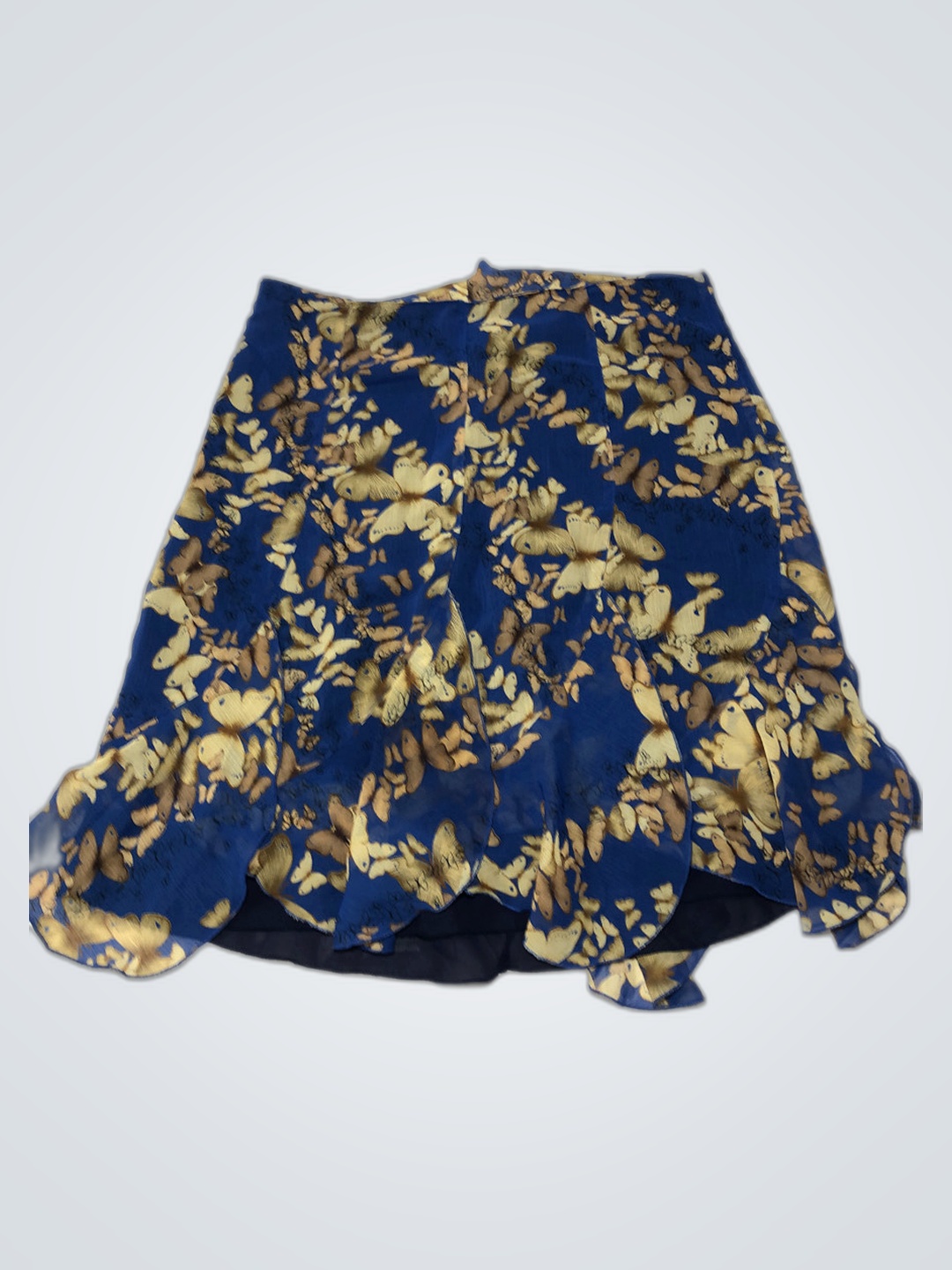 Jupe Papillon Bleue et Dorée