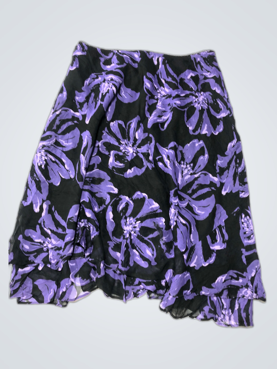 JM Collection Lila Blumenvorhang