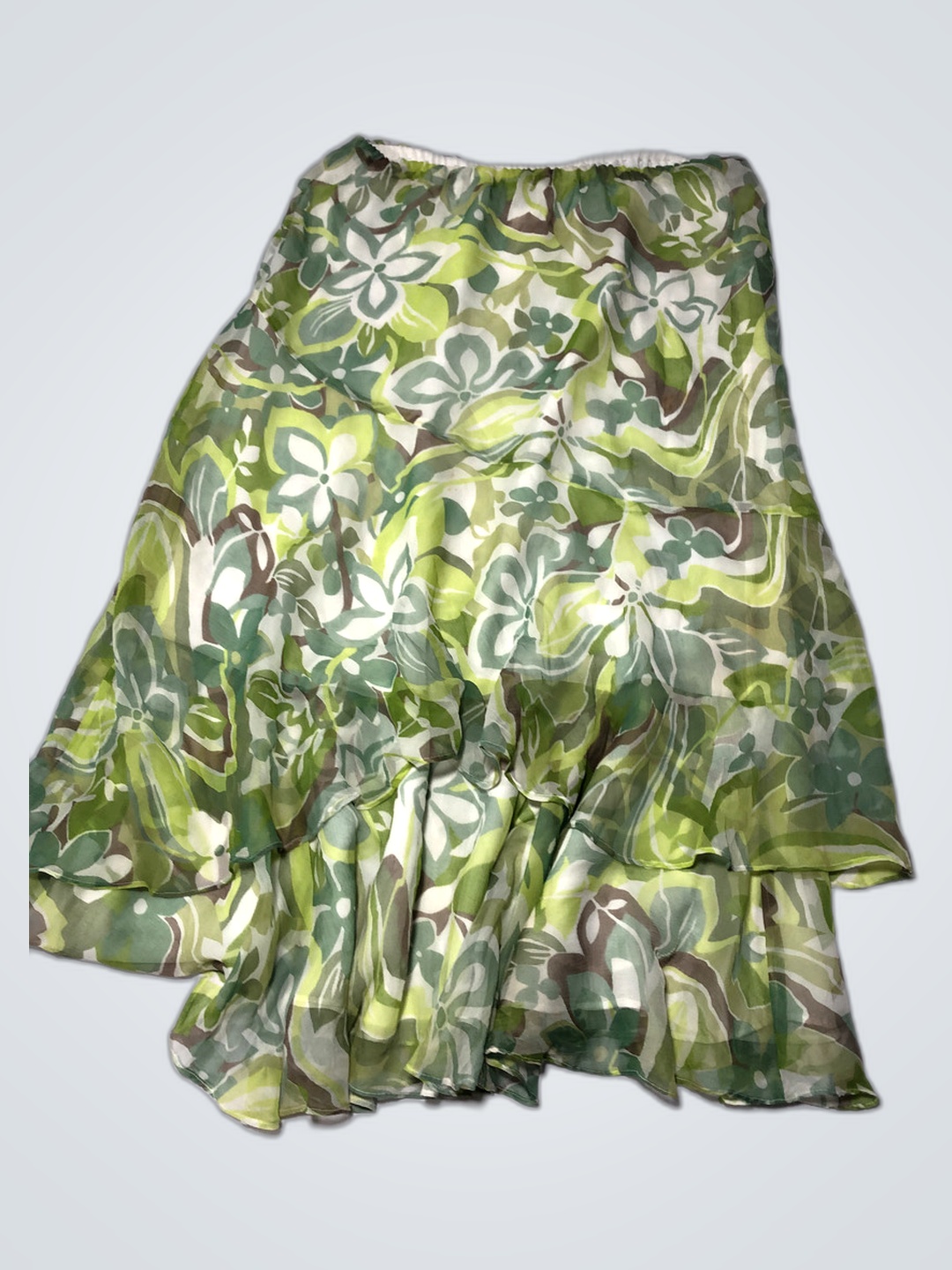 Gonna Floreale Verde