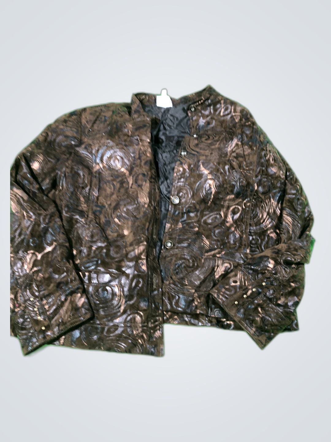 Braune Metallic-Jacke