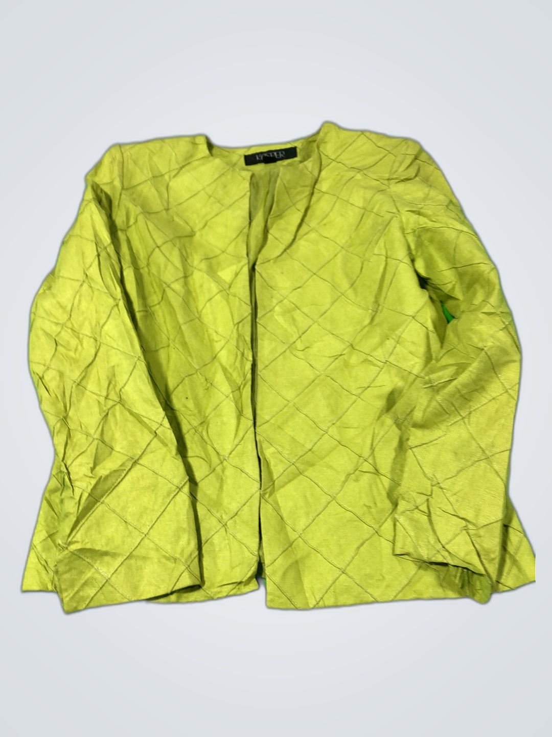 Kasper Lime Green Steppjacke