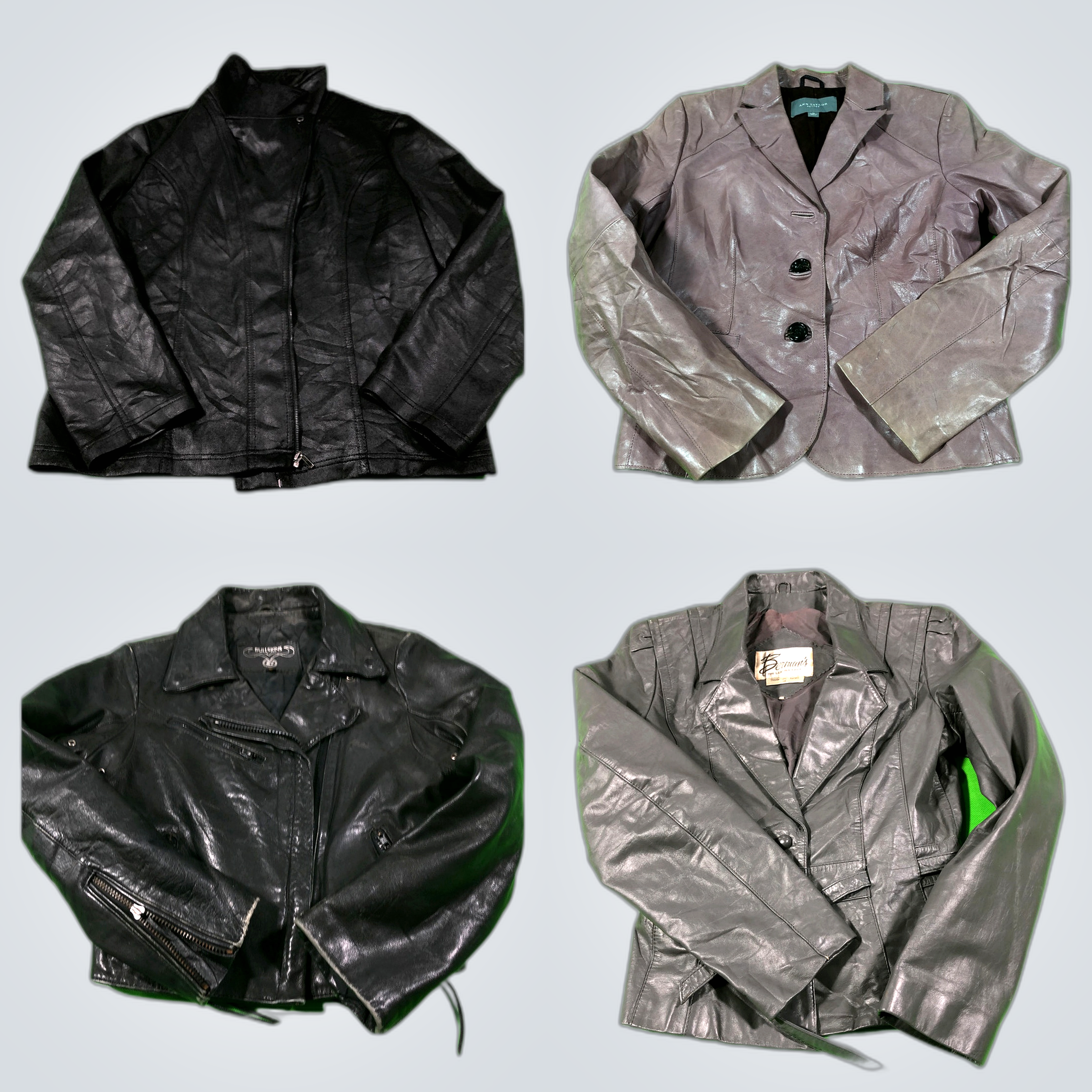 Leather Jacket Bundle: Wild Label, Wilsons, Paolo ..