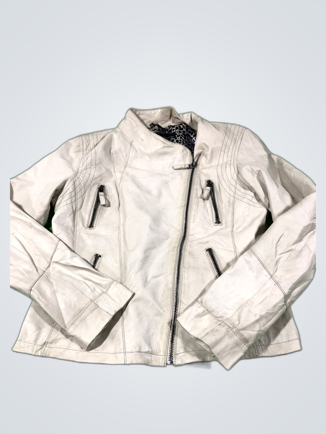 White Leather Jacket