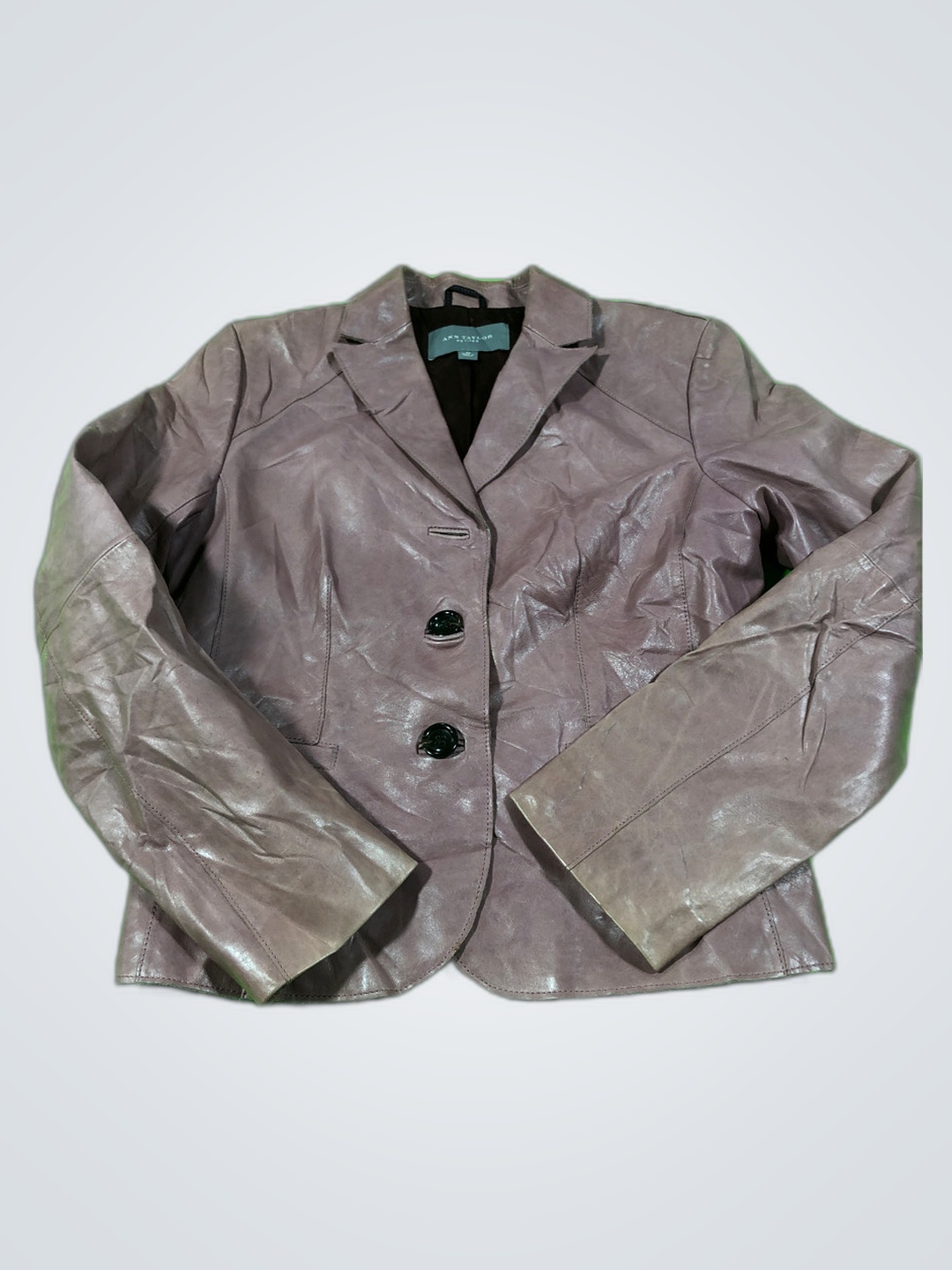 Ann Taylor Leather Blazer
