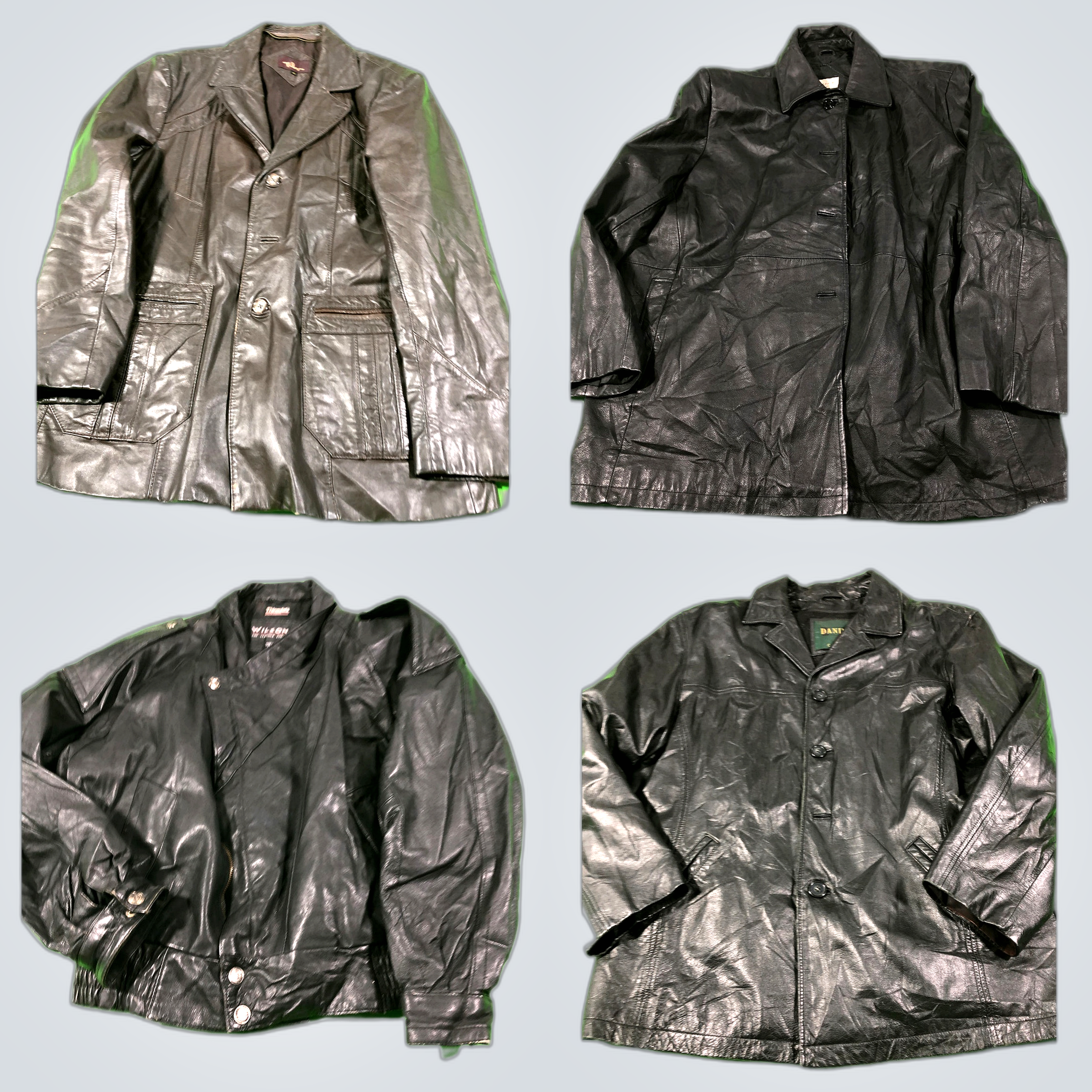 Designer Denim & Leather Jackets Bundle: Unbranded..