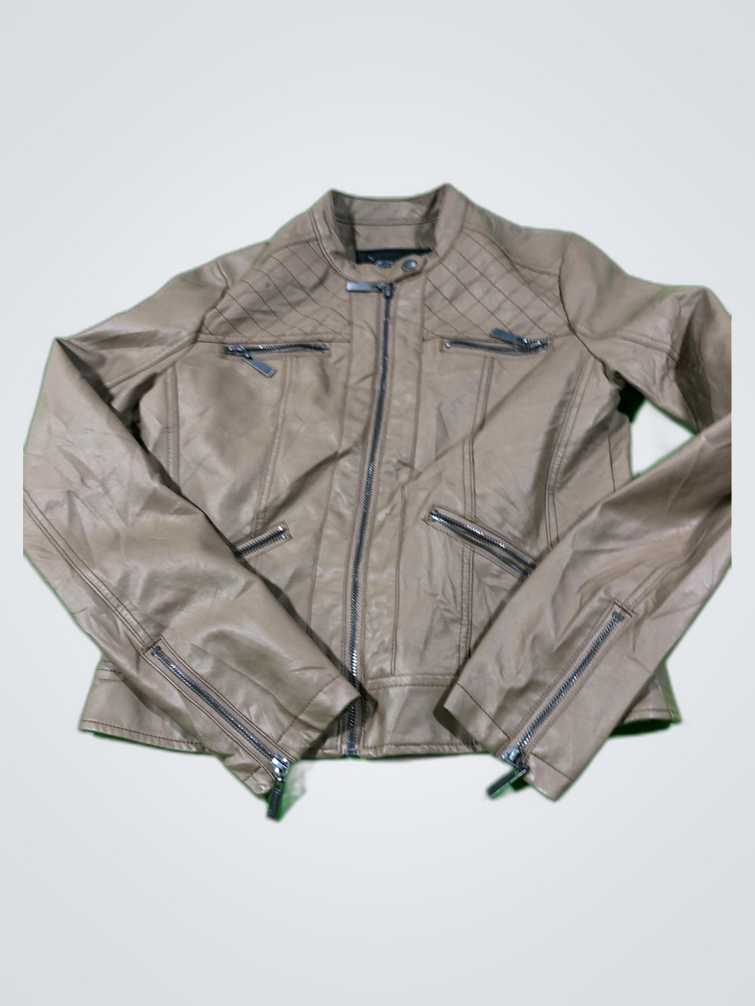 JOUJOU Tan Leather Jacket