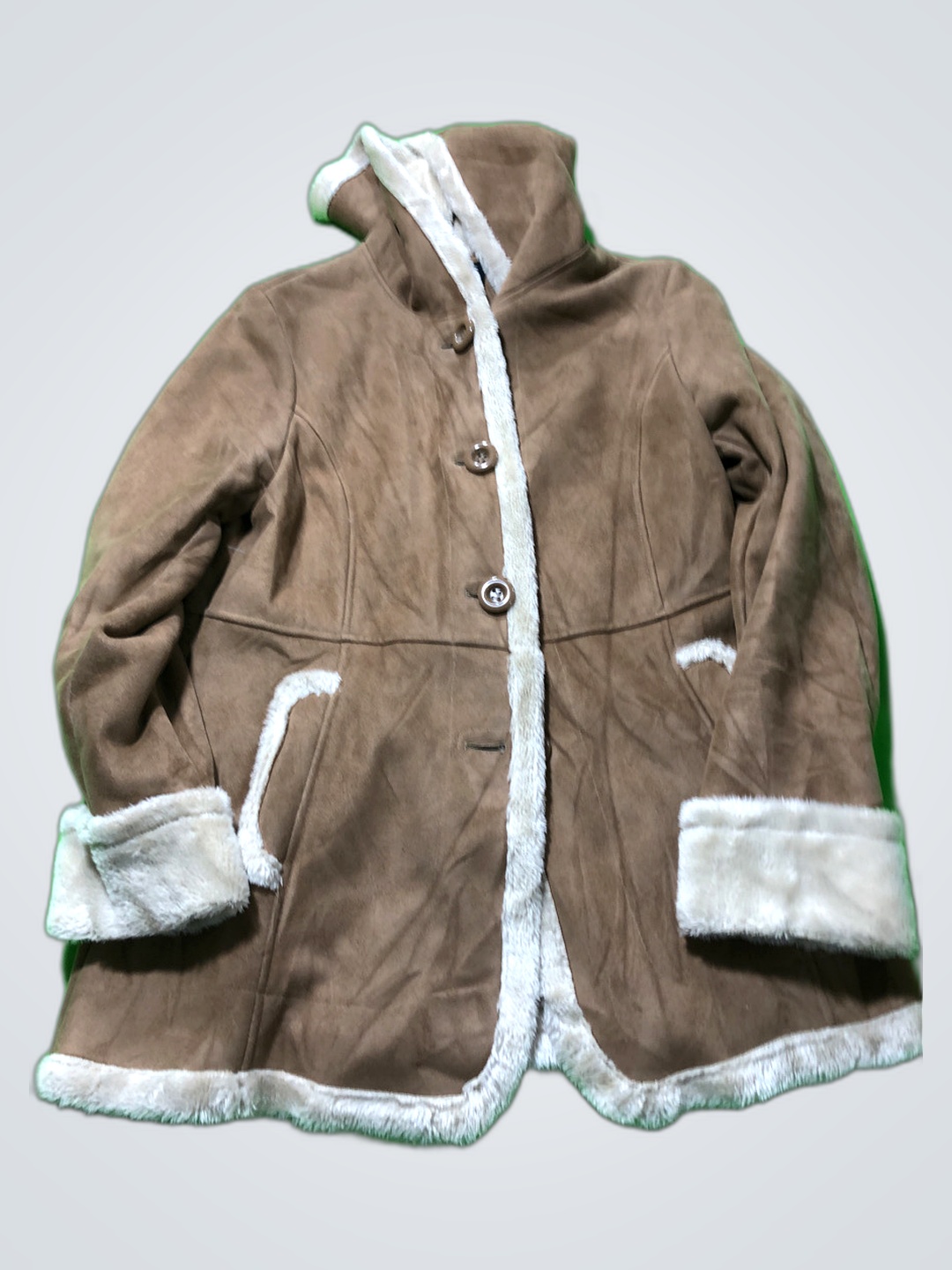 Brown Faux Fur Jacket