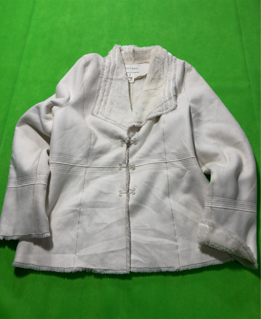 White Faux Fur Jacket