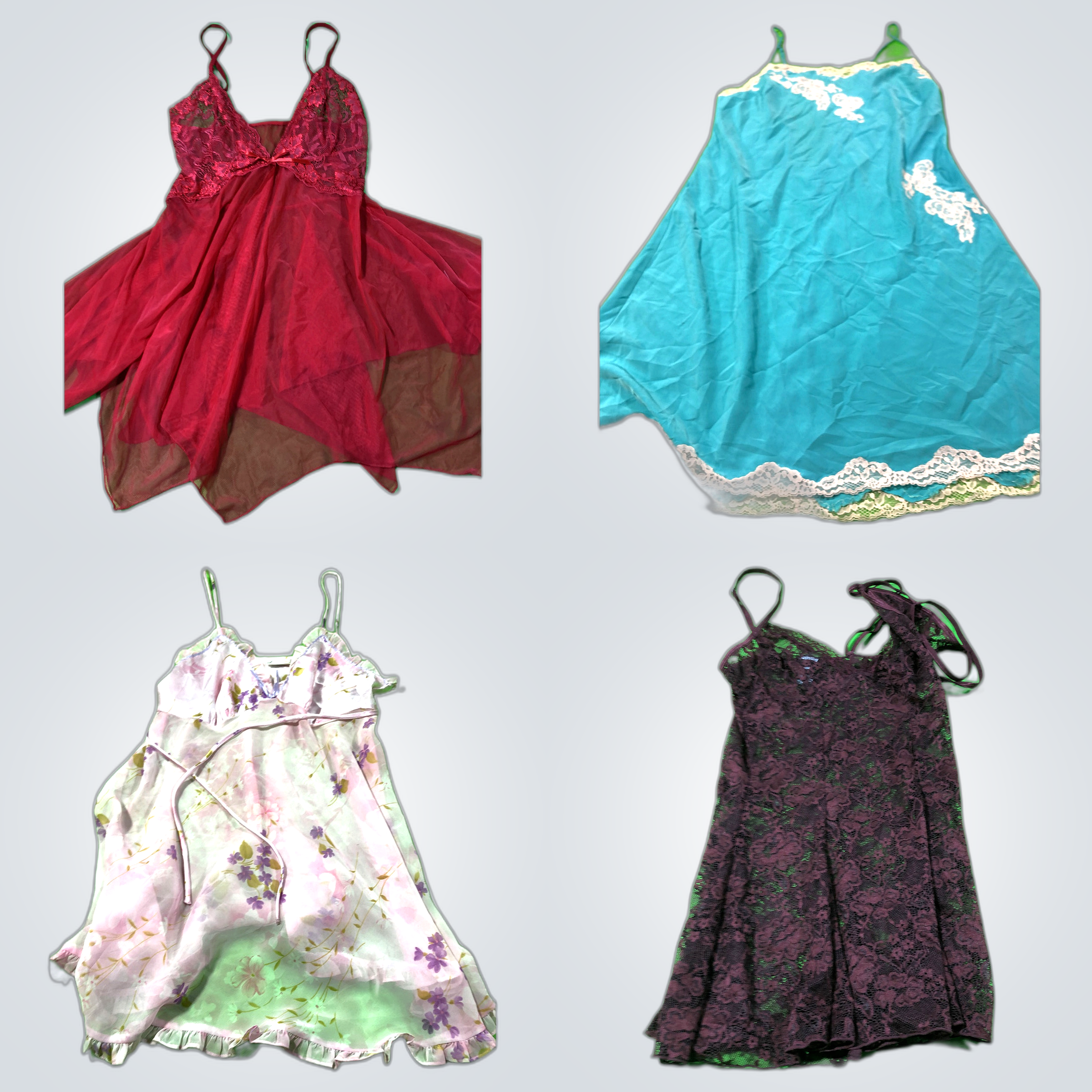 Slip Dress Bundle: George, Natori & Mehr Spitzenhe..