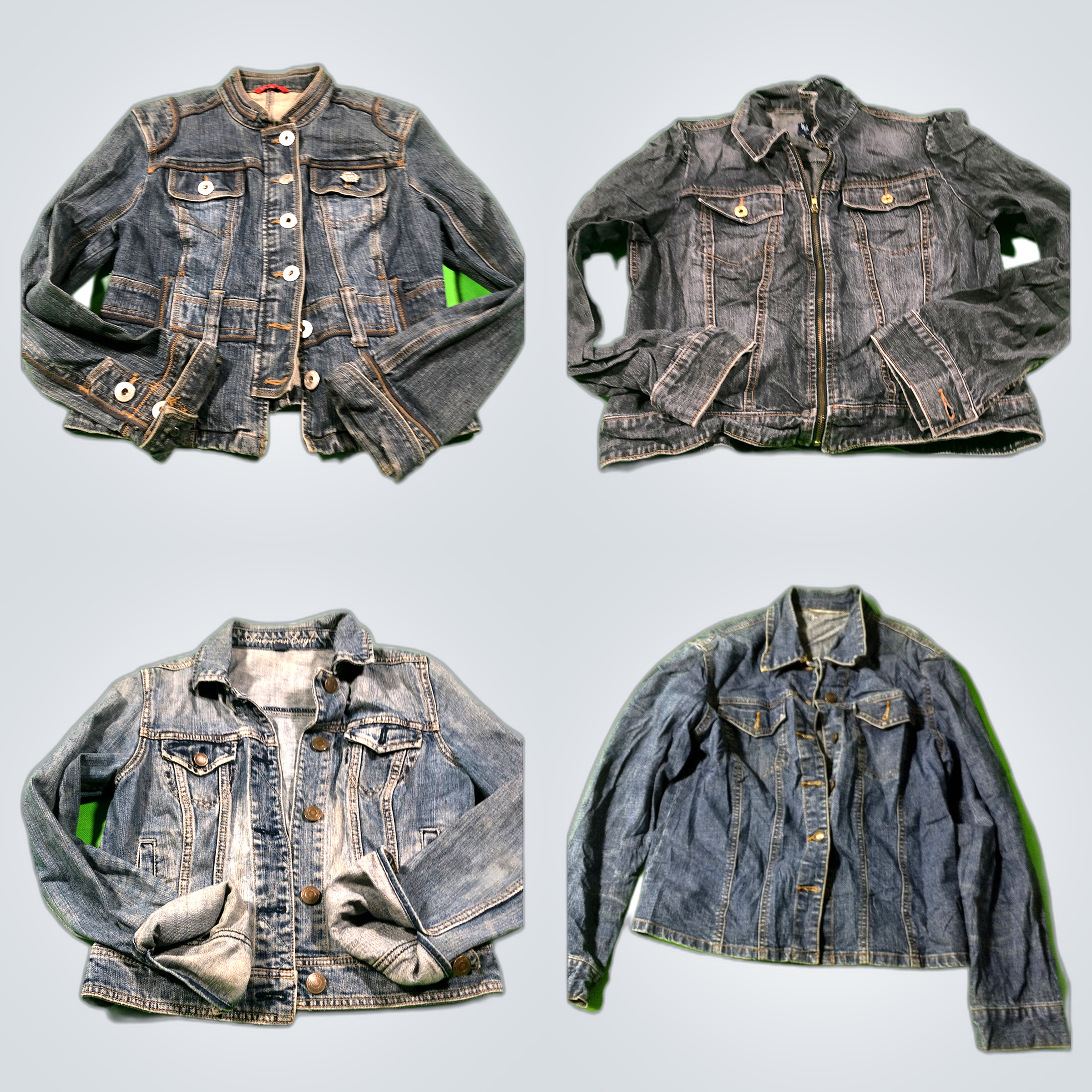 デニムY2Kジャケット