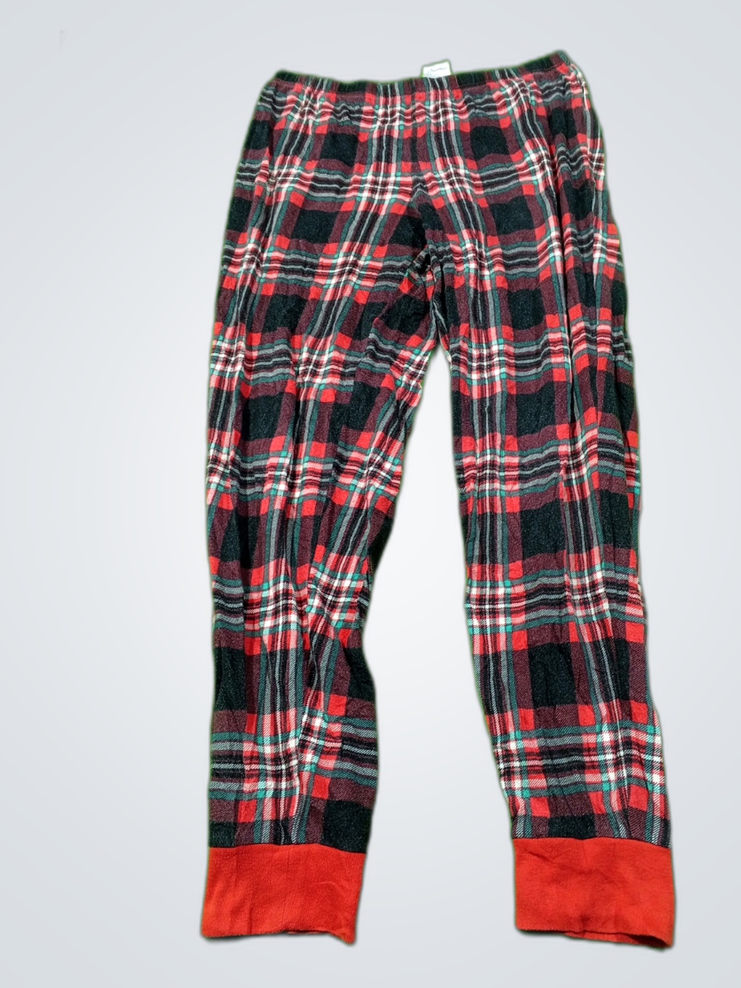 Pantalones de lounge de algodón a cuadros rojos Se..