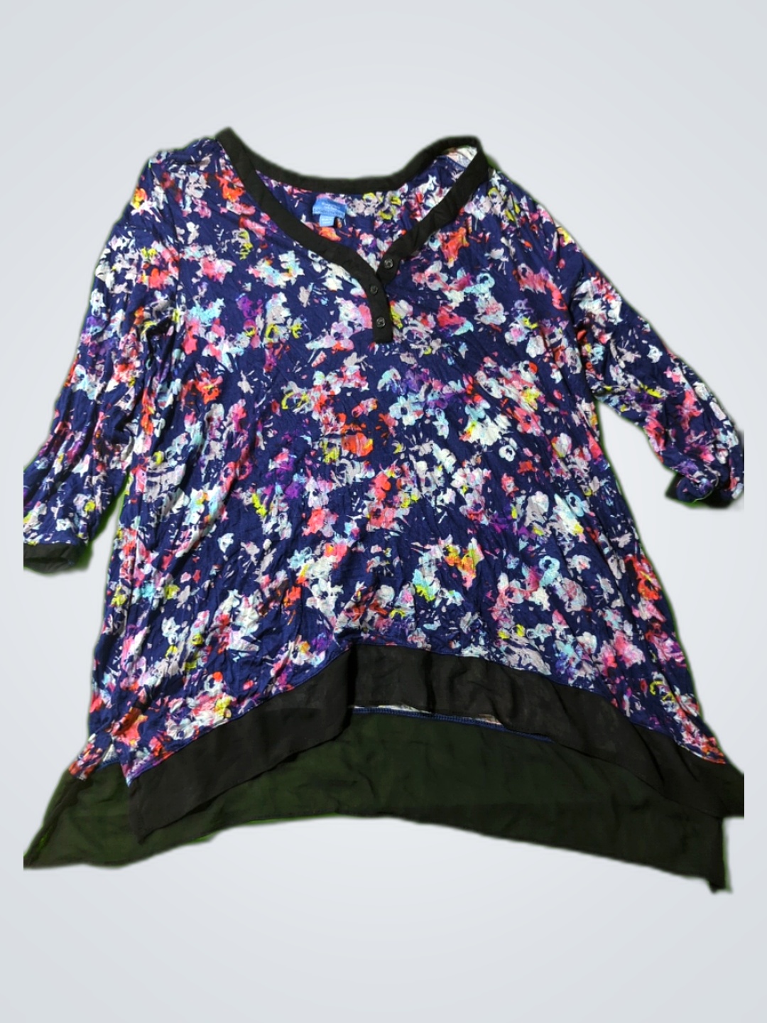 シンプル・ヴェラ プリントブラウス