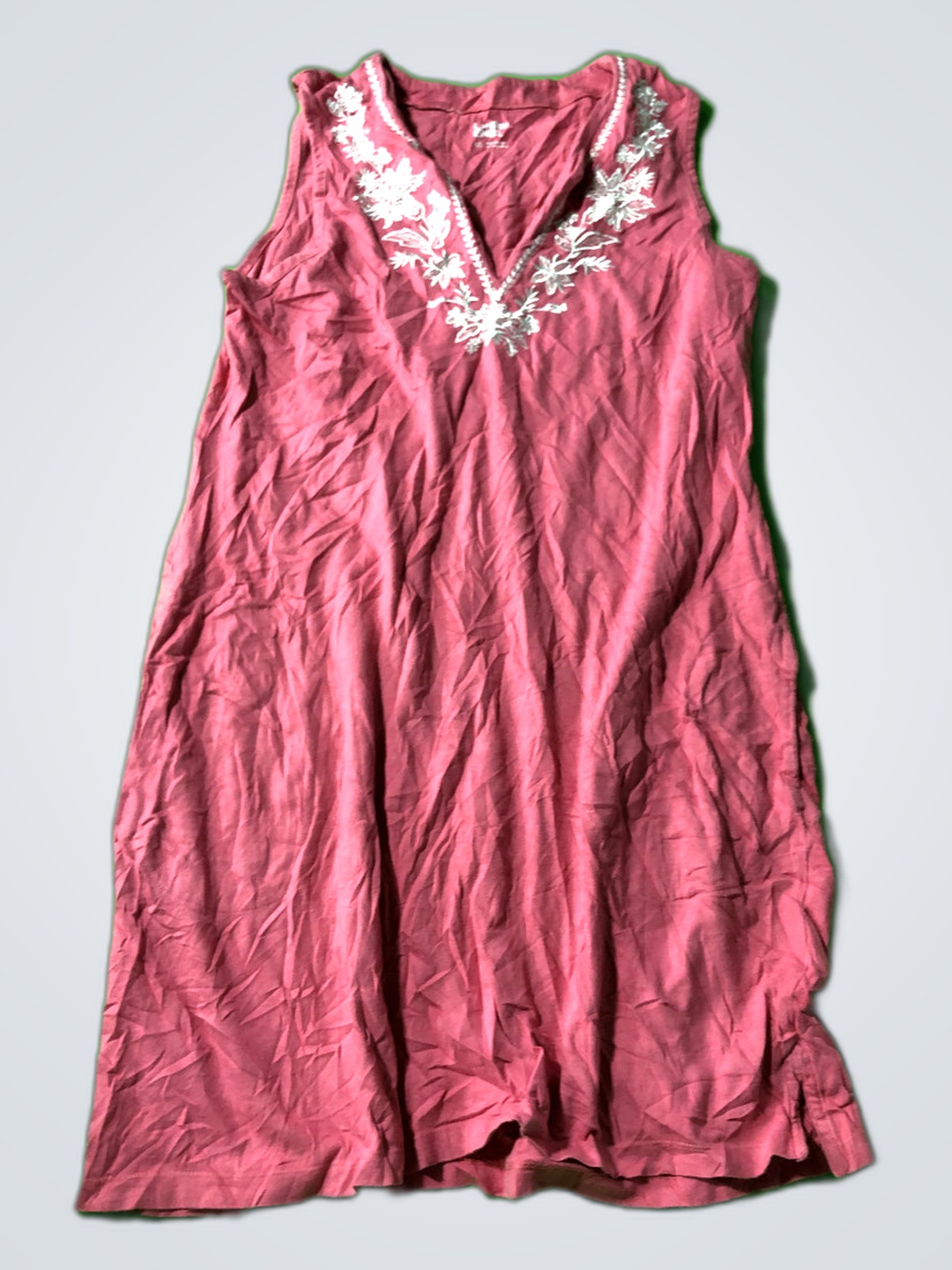 Lands' End Embroidered Sleeveless Blouse