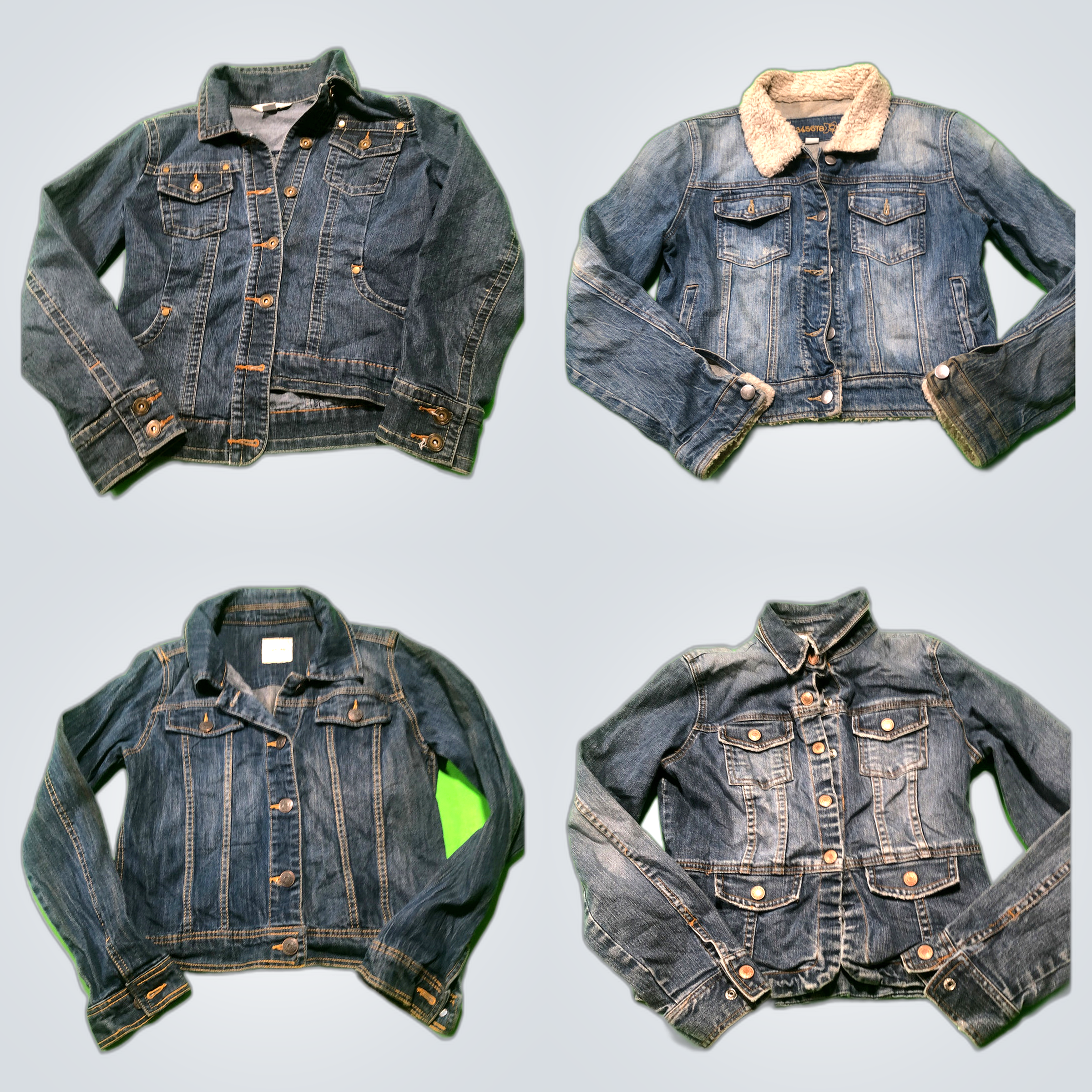 Pacchetto di giacche di jeans Y2K