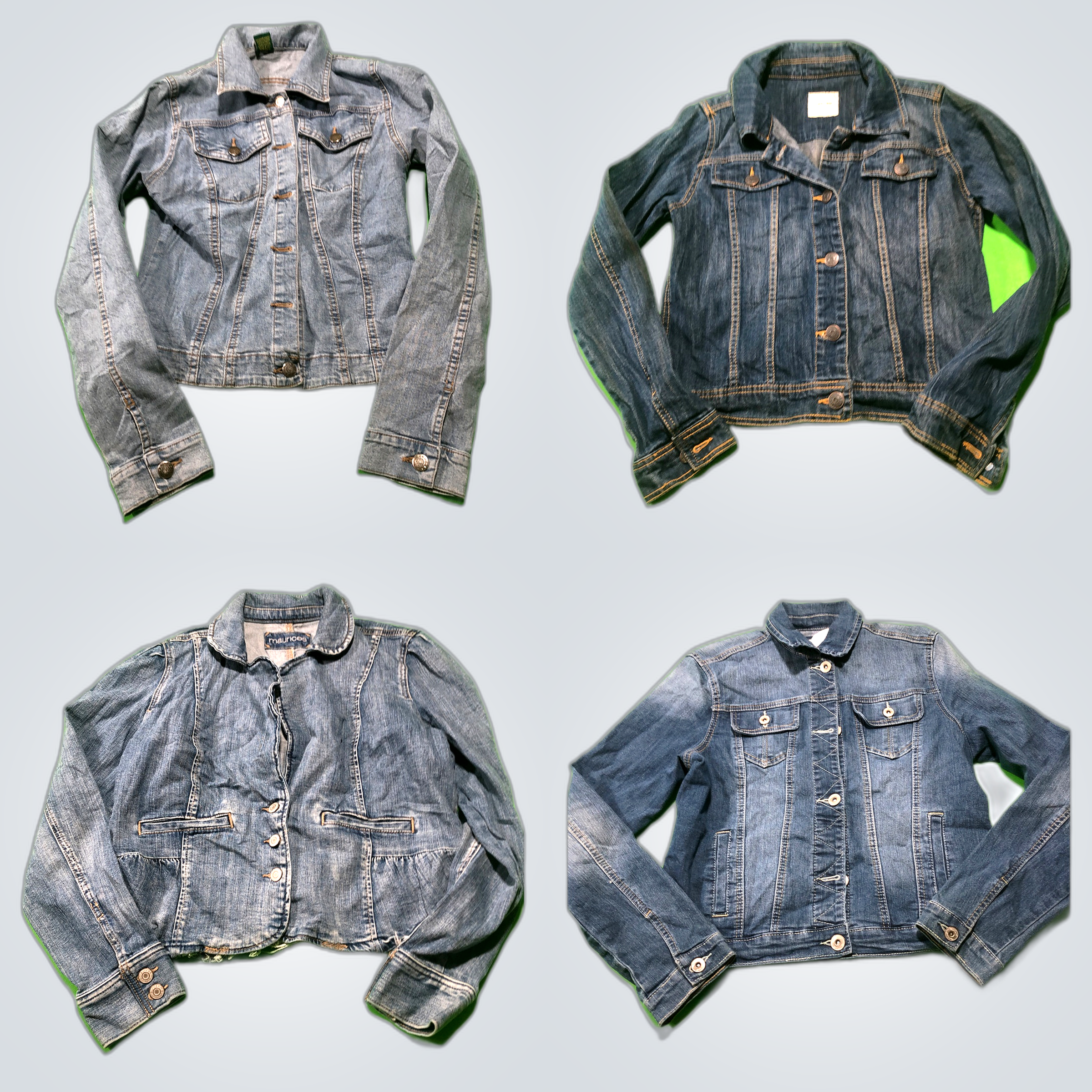 Veste en jean Y2K en lot