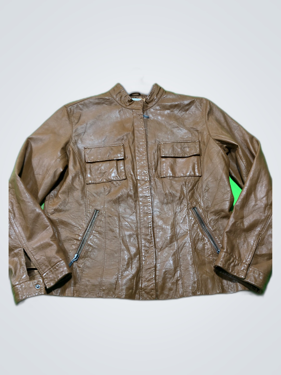 Chico's Genuine Leather Jacket