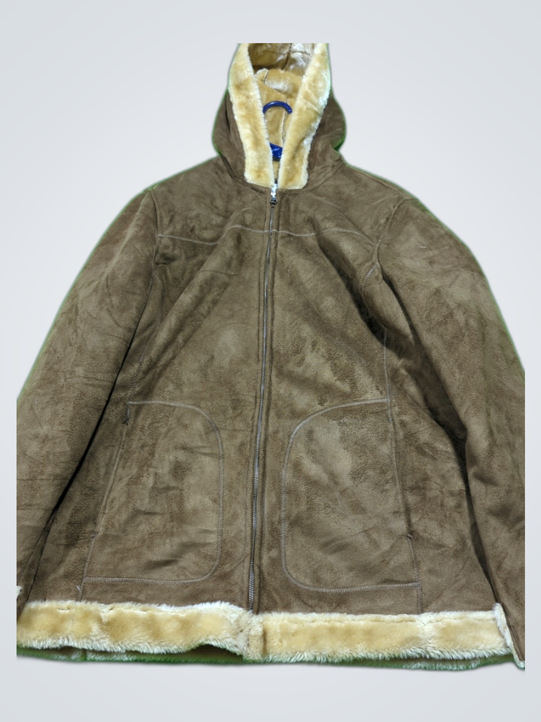 Jaclyn Smith Brown Faux Fur Jacket