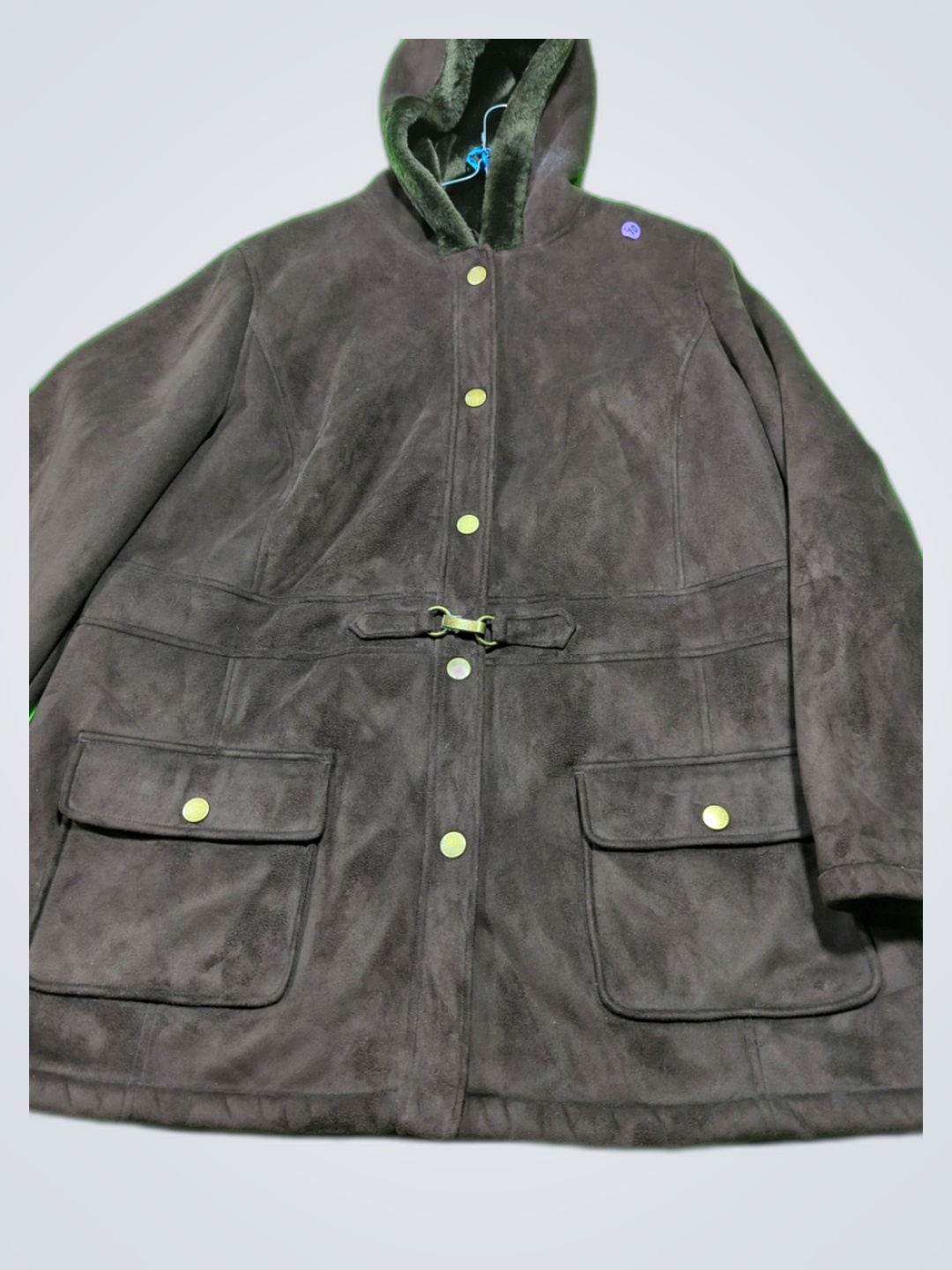 Croft & Barrow Women's Gray Suede Jacket