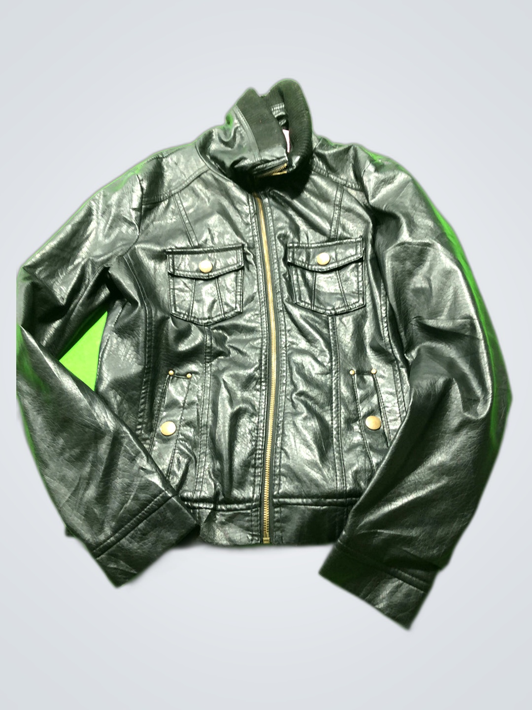 Ci Sono Black Leather Jacket