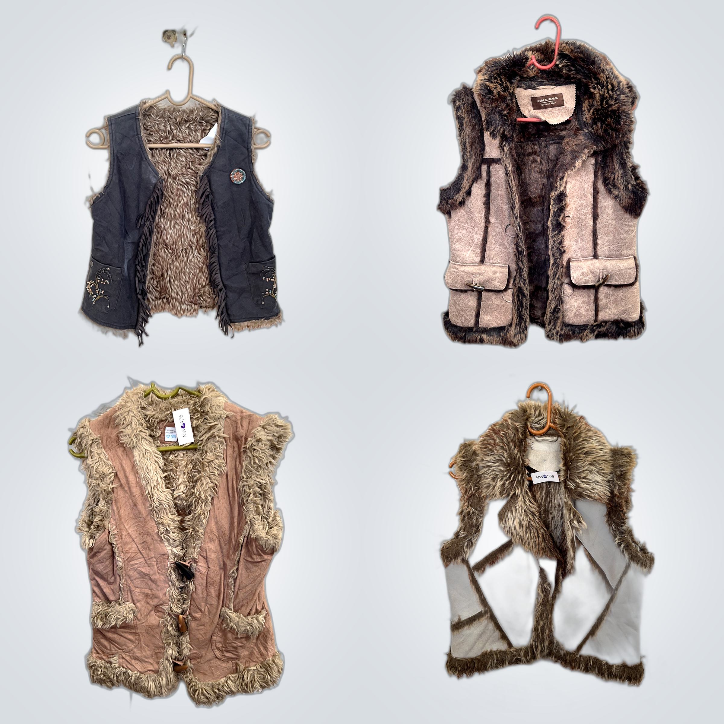 Leather Vest Fur Bundle
