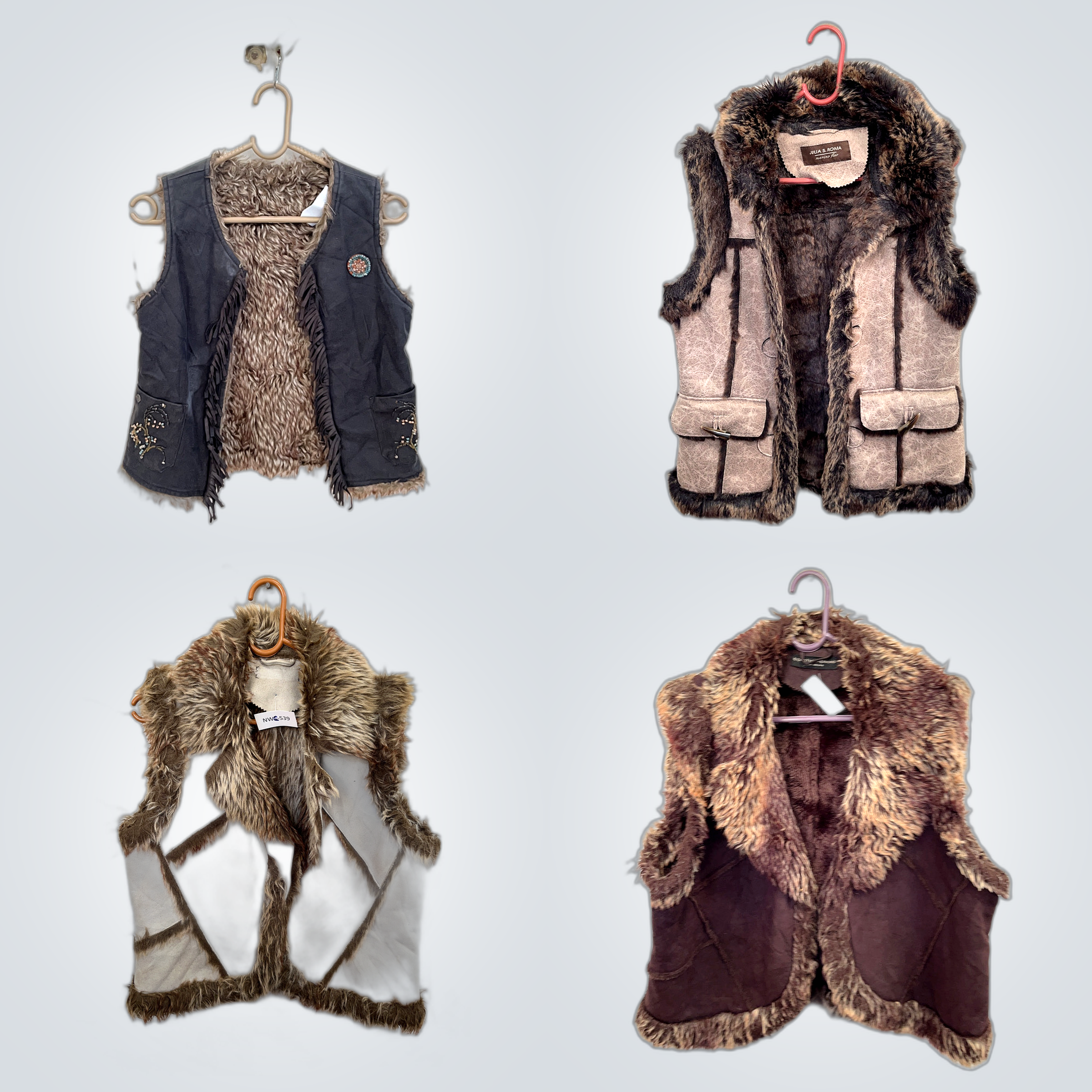 Leather Vest Fur Bundle