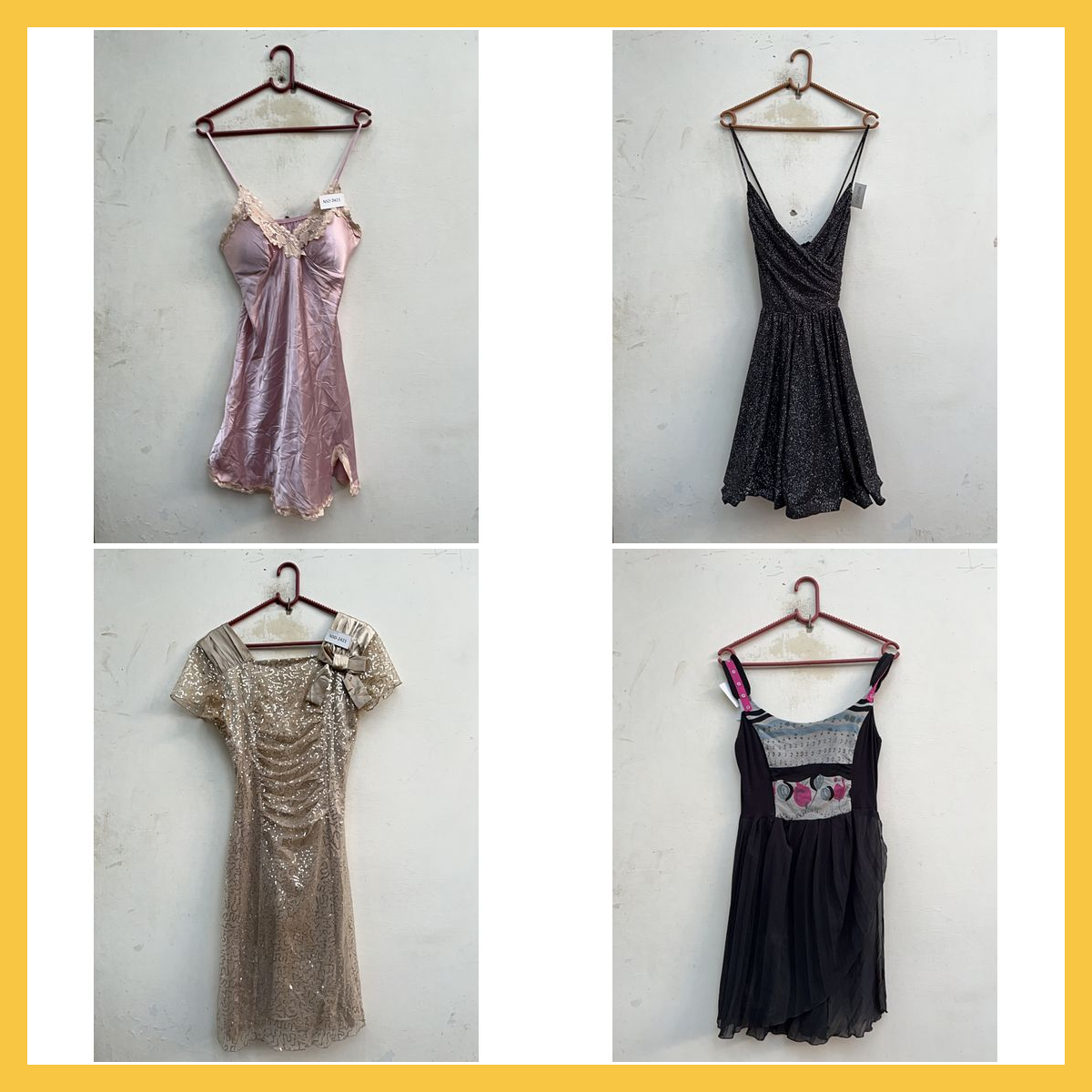 Dress Bundle 7pcs Satin Lace Sequined Mini Slip Dr..