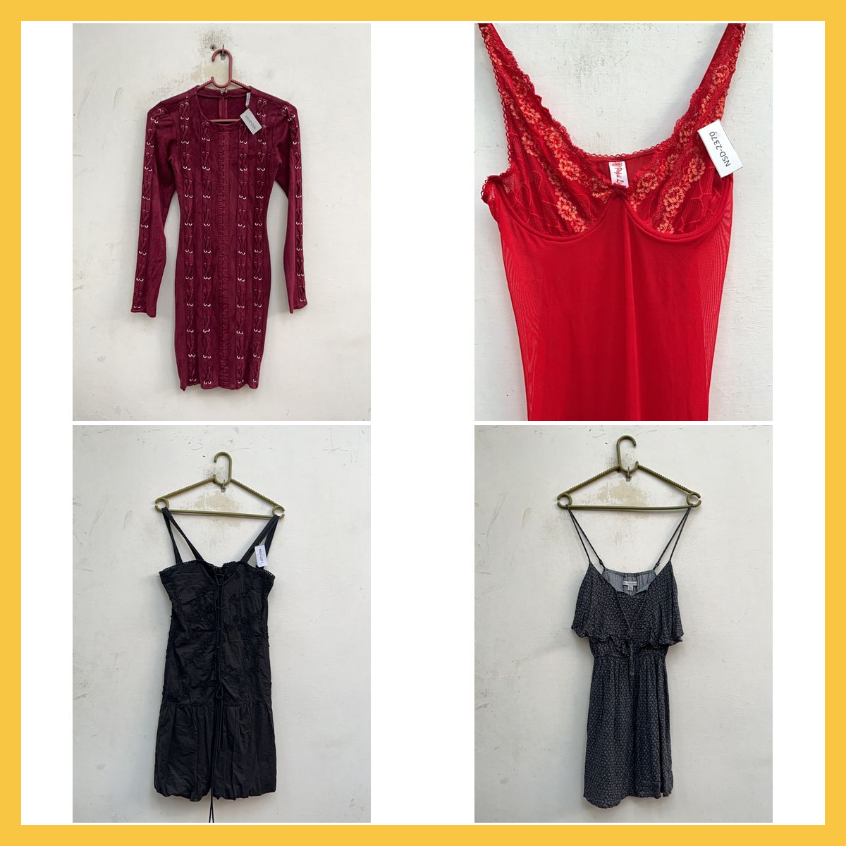 Guess Mini Dress Bundle 5pcs Lace Slip Ruffle Dres..