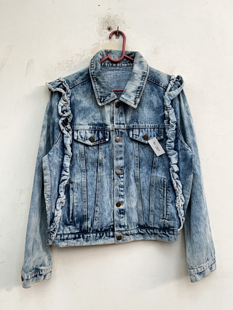 Unbranded Ruffled Denim Jacket