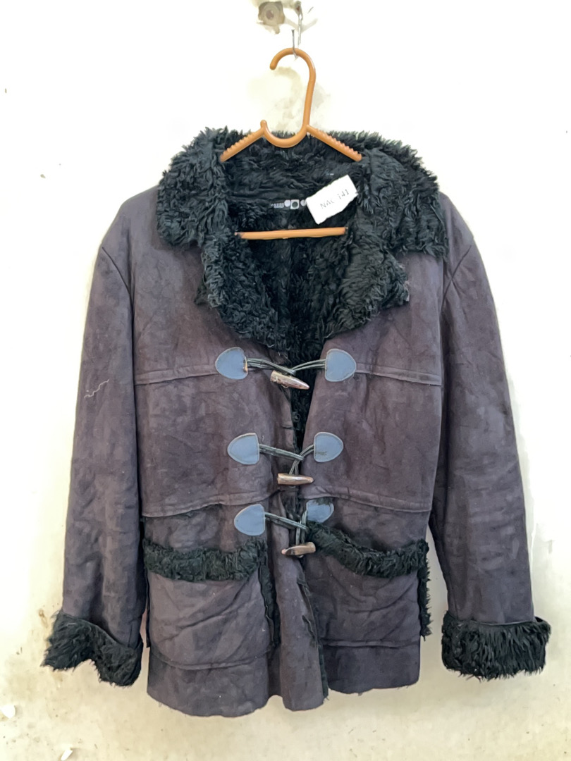 Suede Fur Trim Jacket