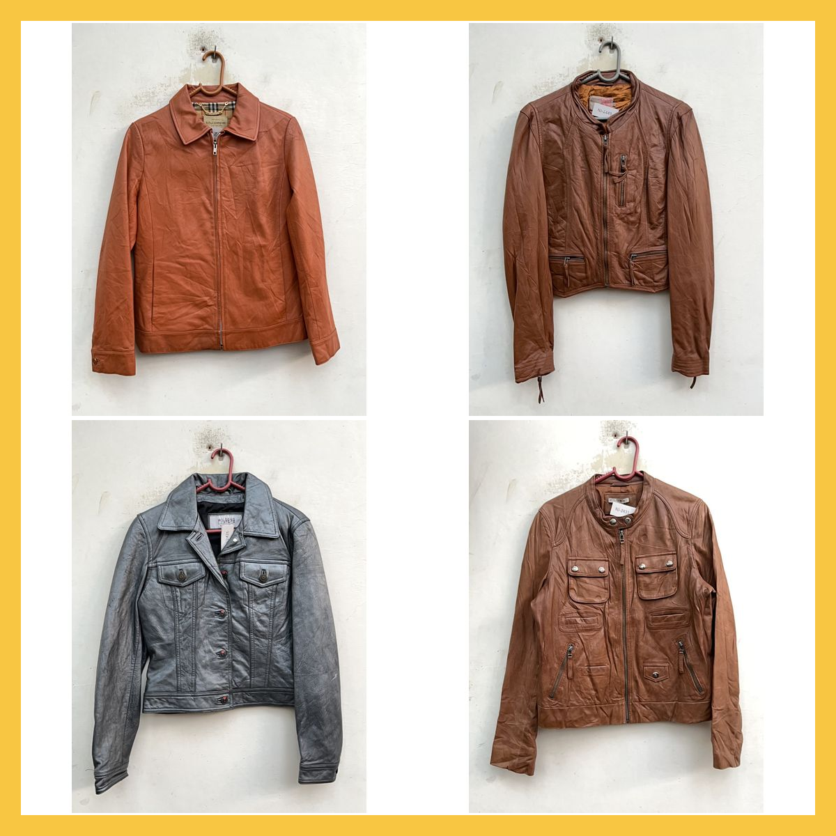 Leather Jacket Bundle - Burberry, Schott, Nudie, M..