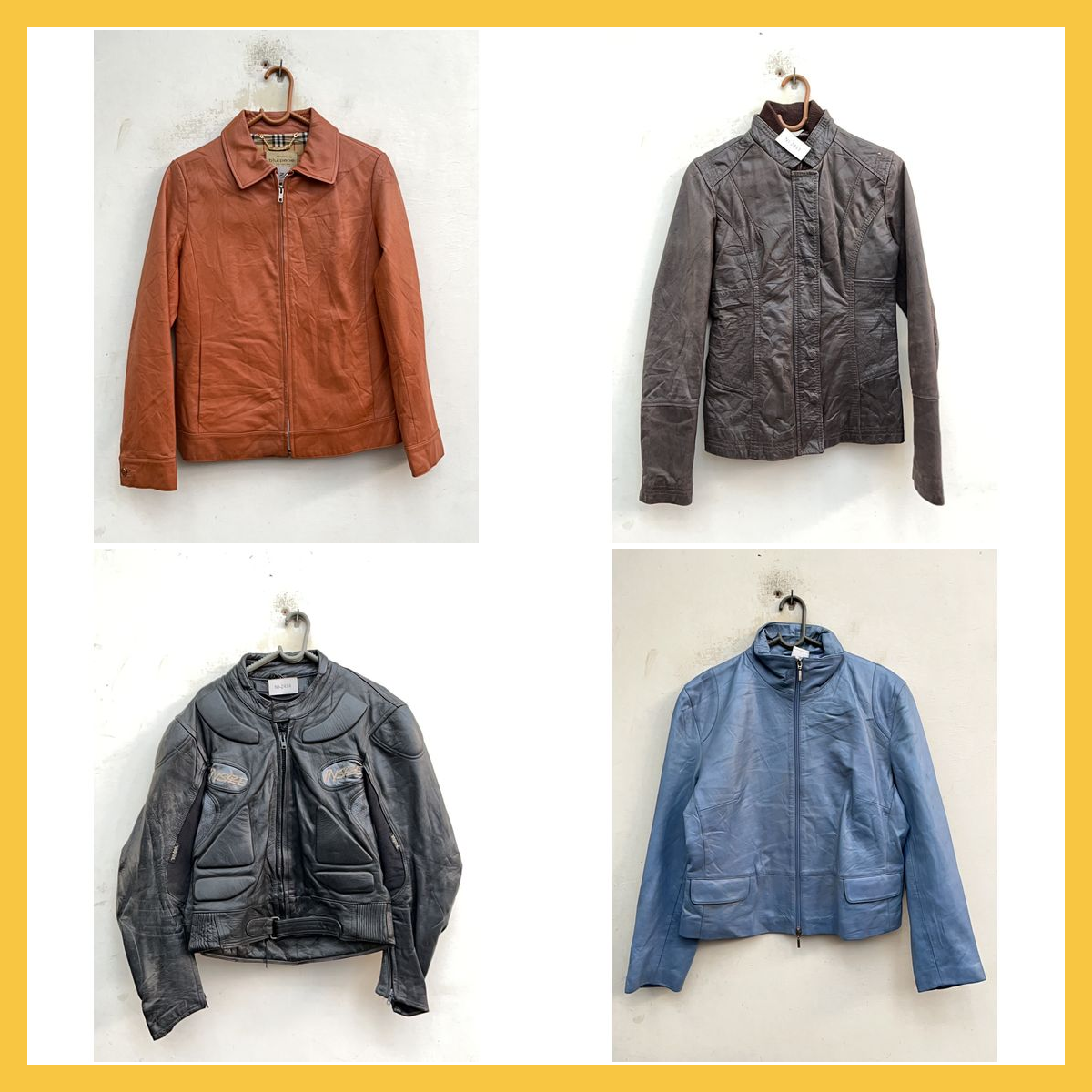 Luxury & Designer Leather Jacket Bundle - Burberry..