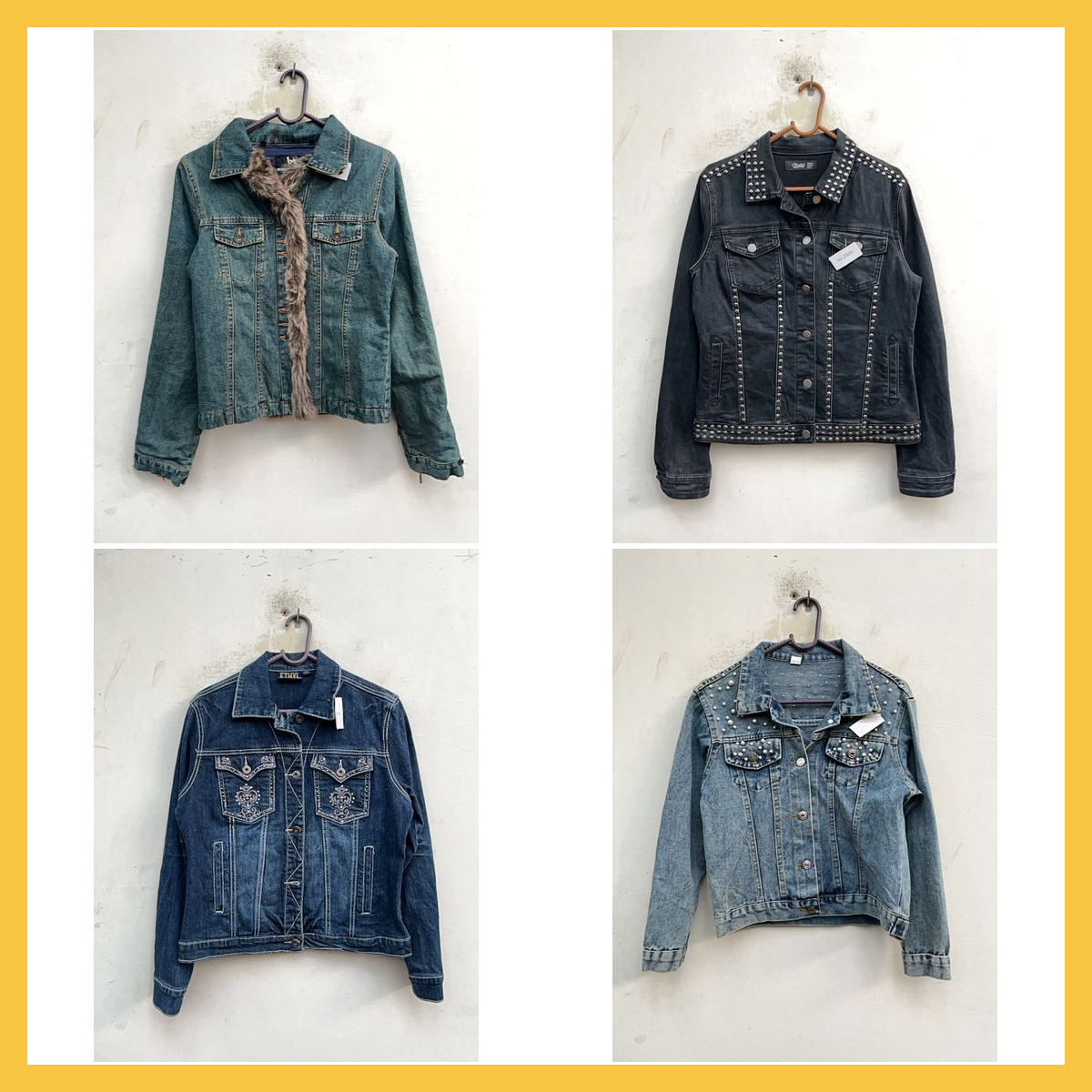 Pacchetto di giacche di jeans Diesel, Topshop e al..