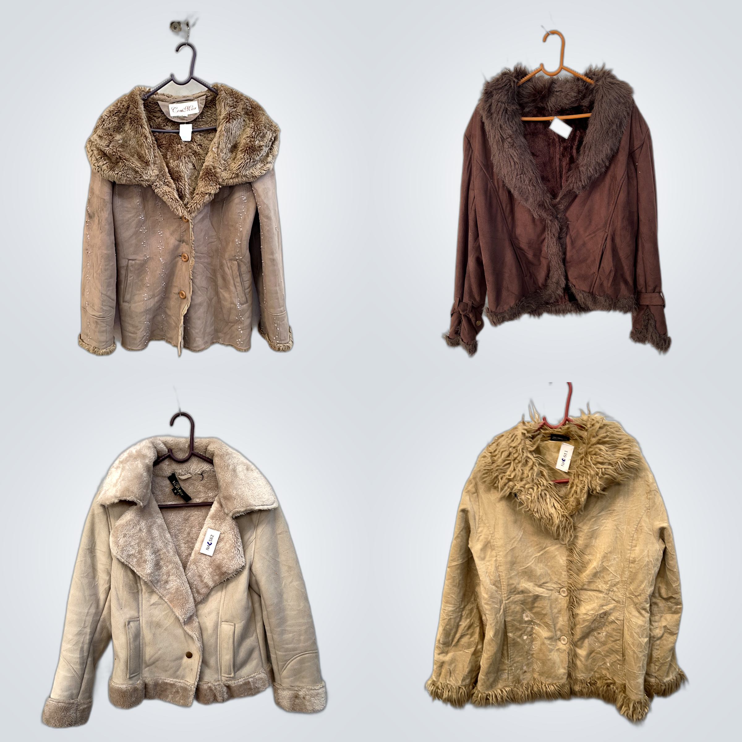 Luxury Suede & Fur Jackets Bundle - R Polo, Conver..