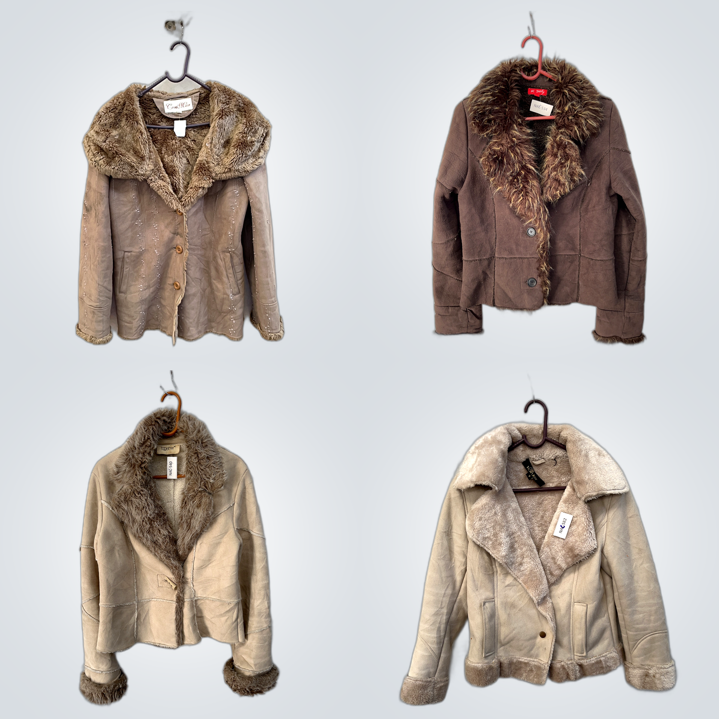 Y2K Fur Trim Jackets