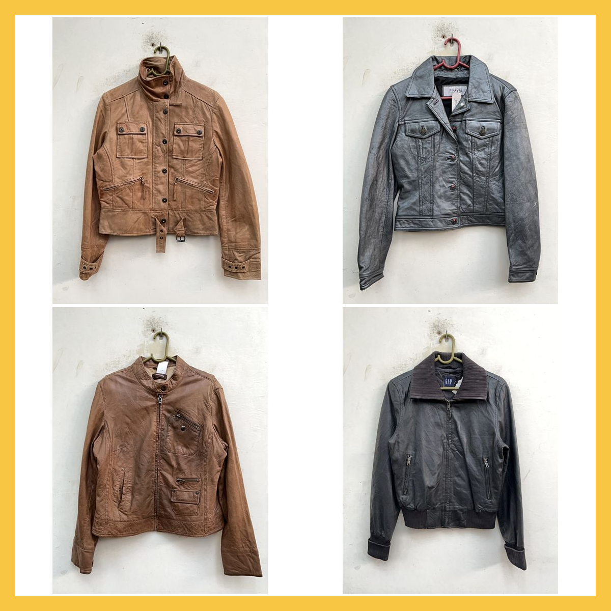 Leather Jacket Bundle - Moncler, Burberry, Gap & M..
